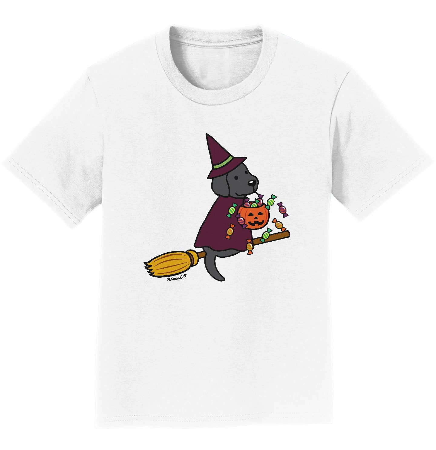 Black Lab Witch - Halloween - Kids' Unisex T-Shirt