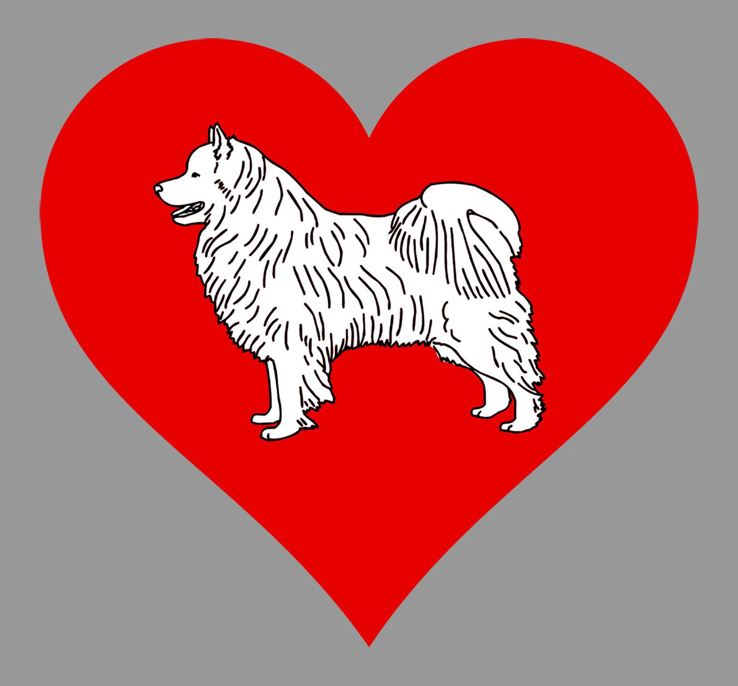 Swedish Lapphund on Heart Left Chest - Women's Full-Zip Hoodie Sweatshirt