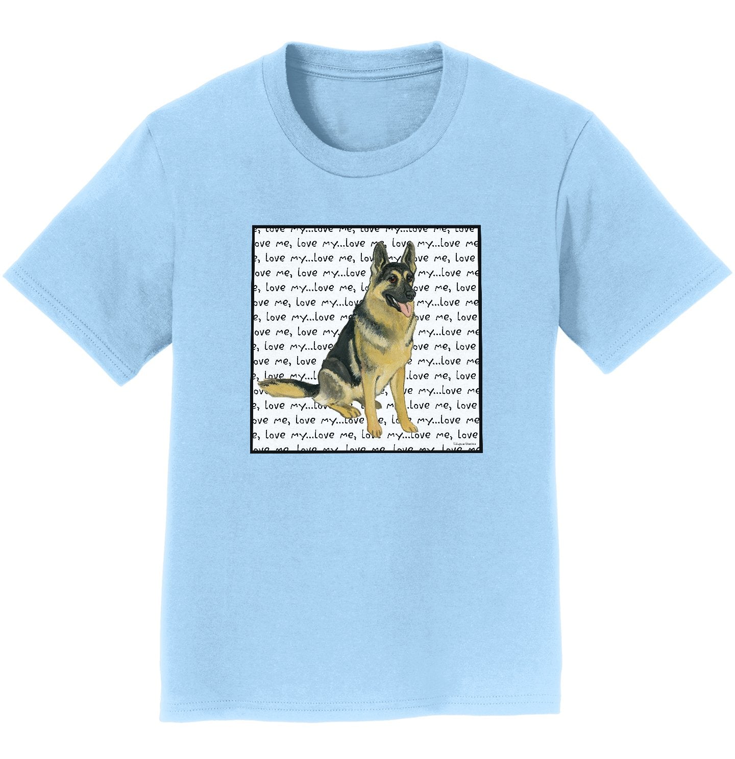Animal Pride - German Shepherd Love Text - Kids' Unisex T-Shirt