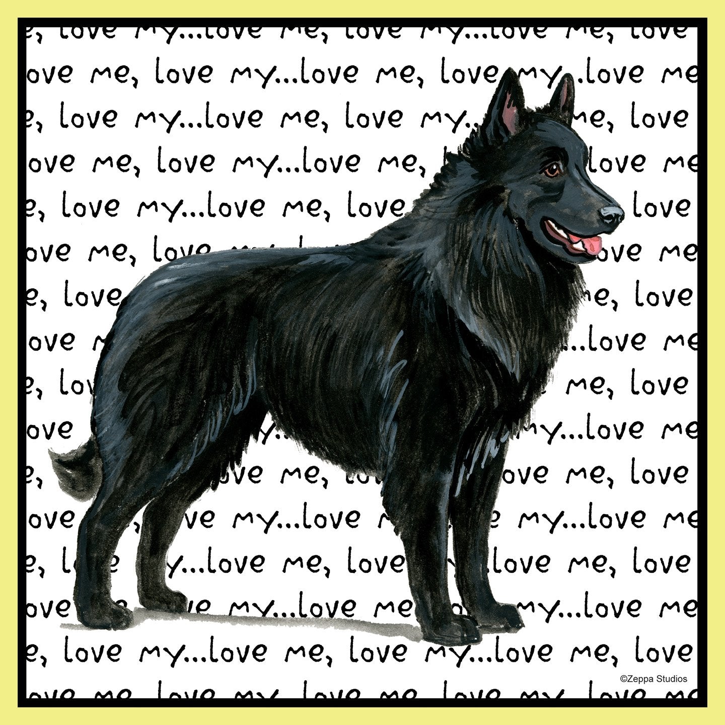 Belgian Shepherd Love Text - Women's Fitted T-Shirt