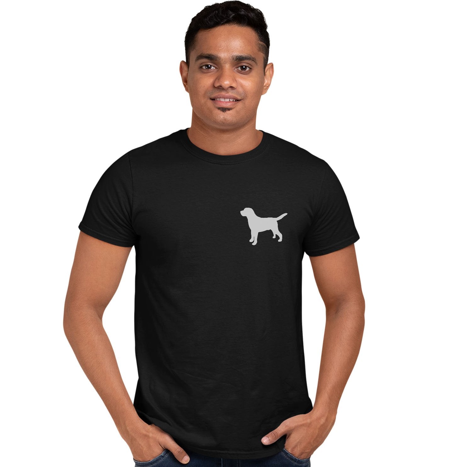 Labrador Silhouette Small - Adult Unisex T-Shirt