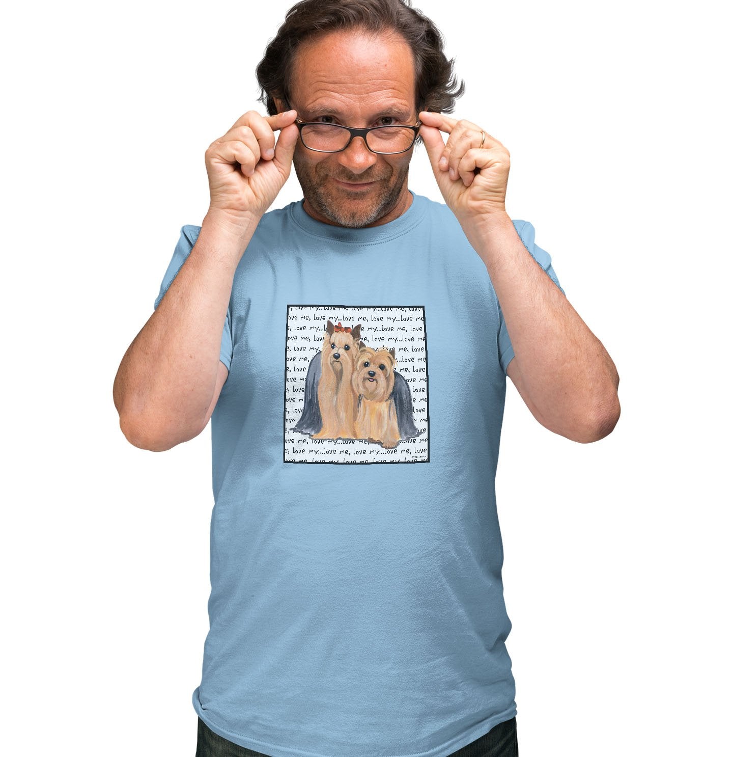 Yorkie Love Text - Adult Unisex T-Shirt