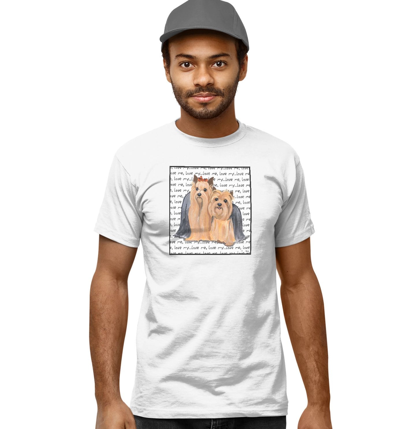 Yorkie Love Text - Adult Unisex T-Shirt