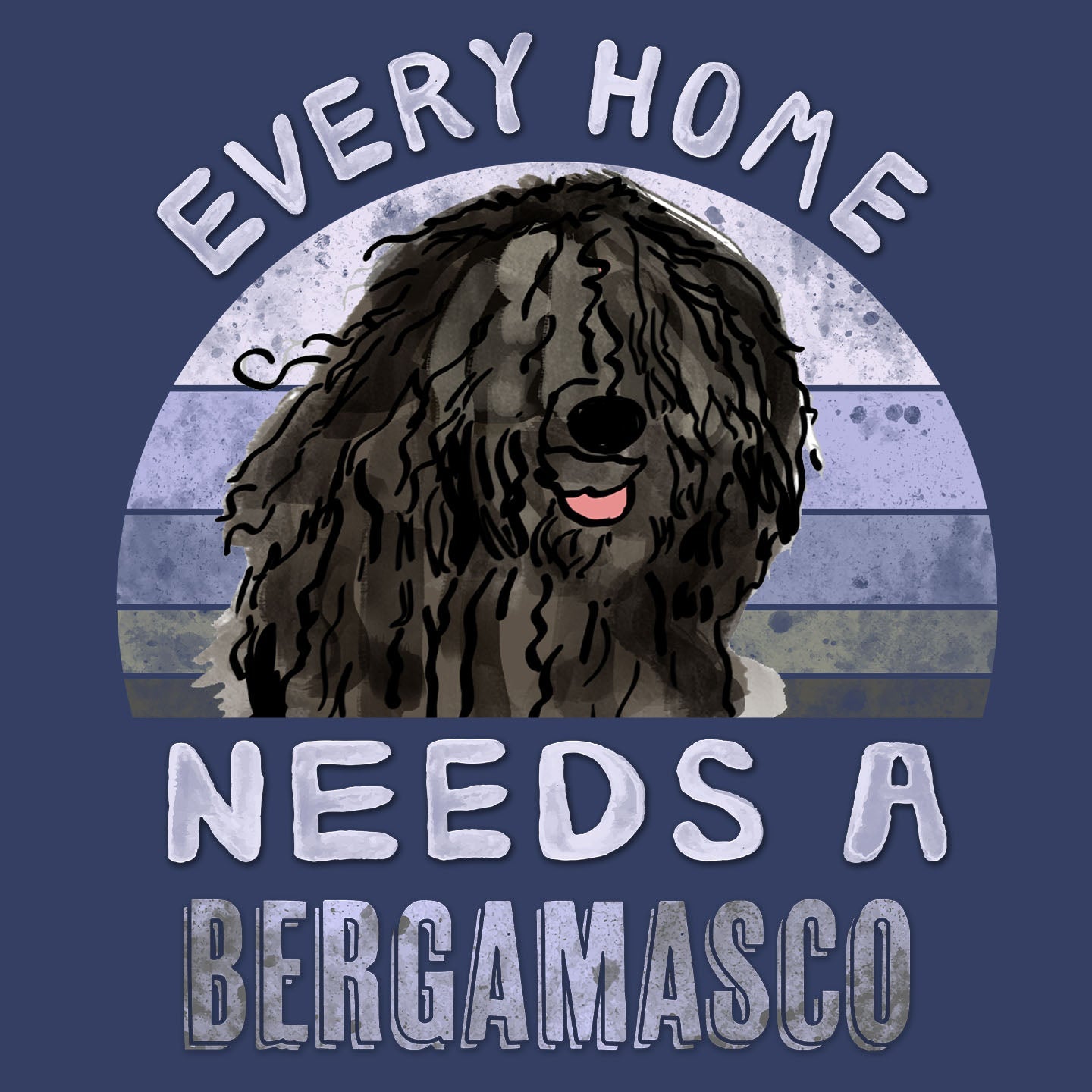Every Home Needs a Bergamasco Sheepdog - Adult Unisex Crewneck Sweatshirt