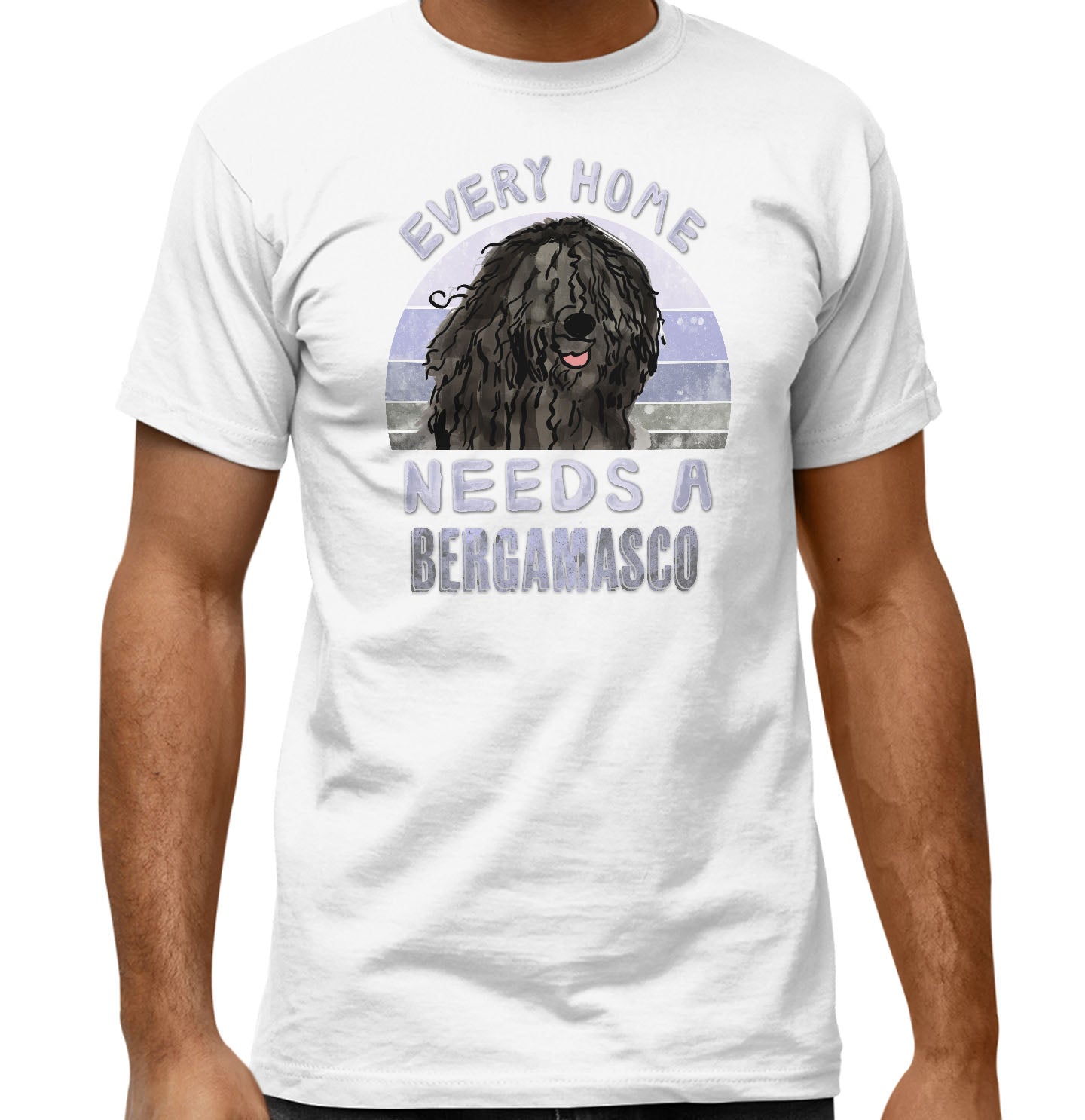 Every Home Needs a Bergamasco Sheepdog - Adult Unisex T-Shirt
