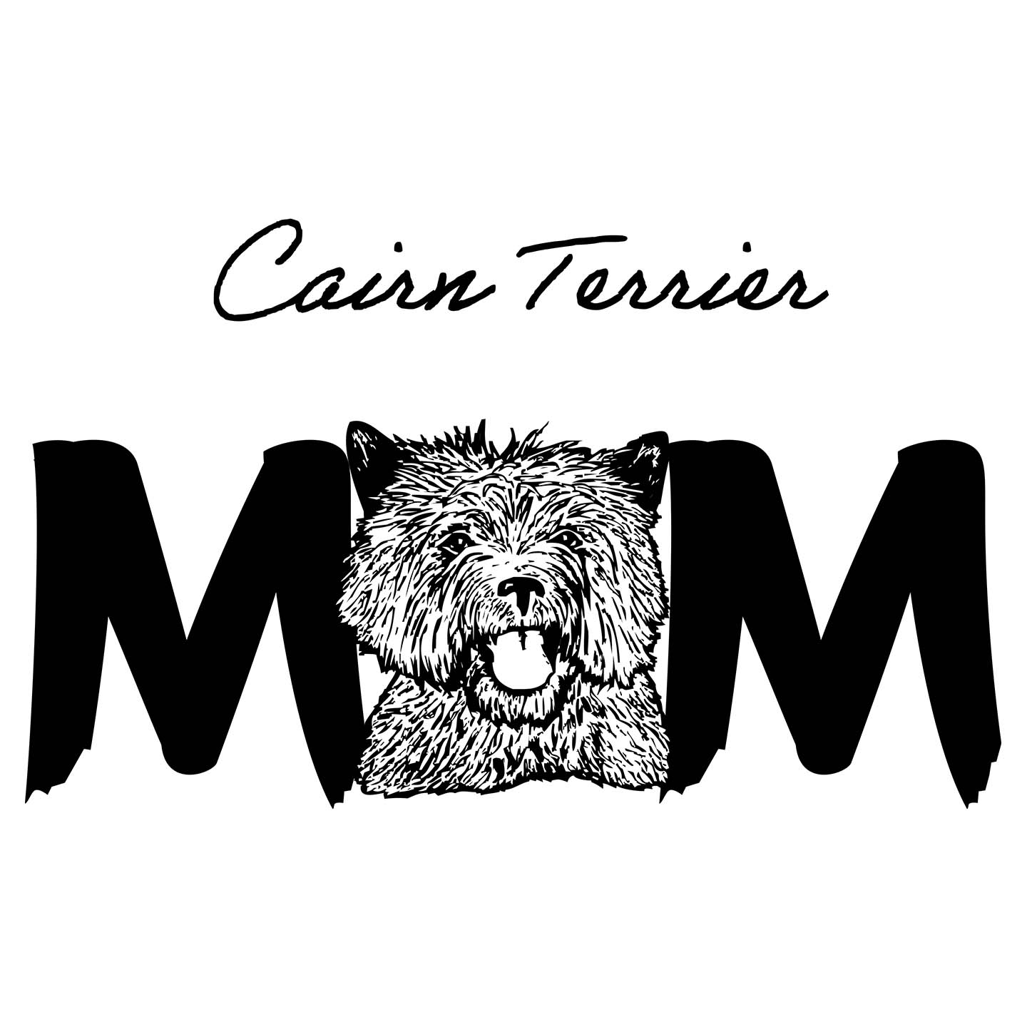Cairn Terrier Breed Mom - Women's V-Neck T-Shirt