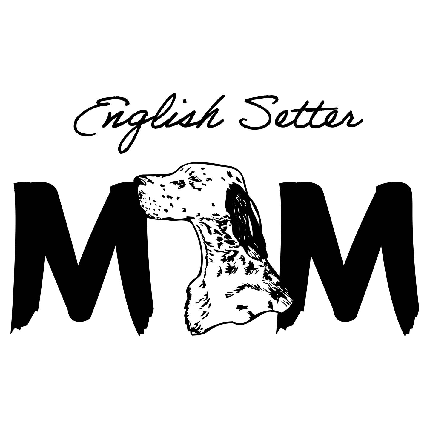 English Setter Breed Mom - Women's V-Neck T-Shirt