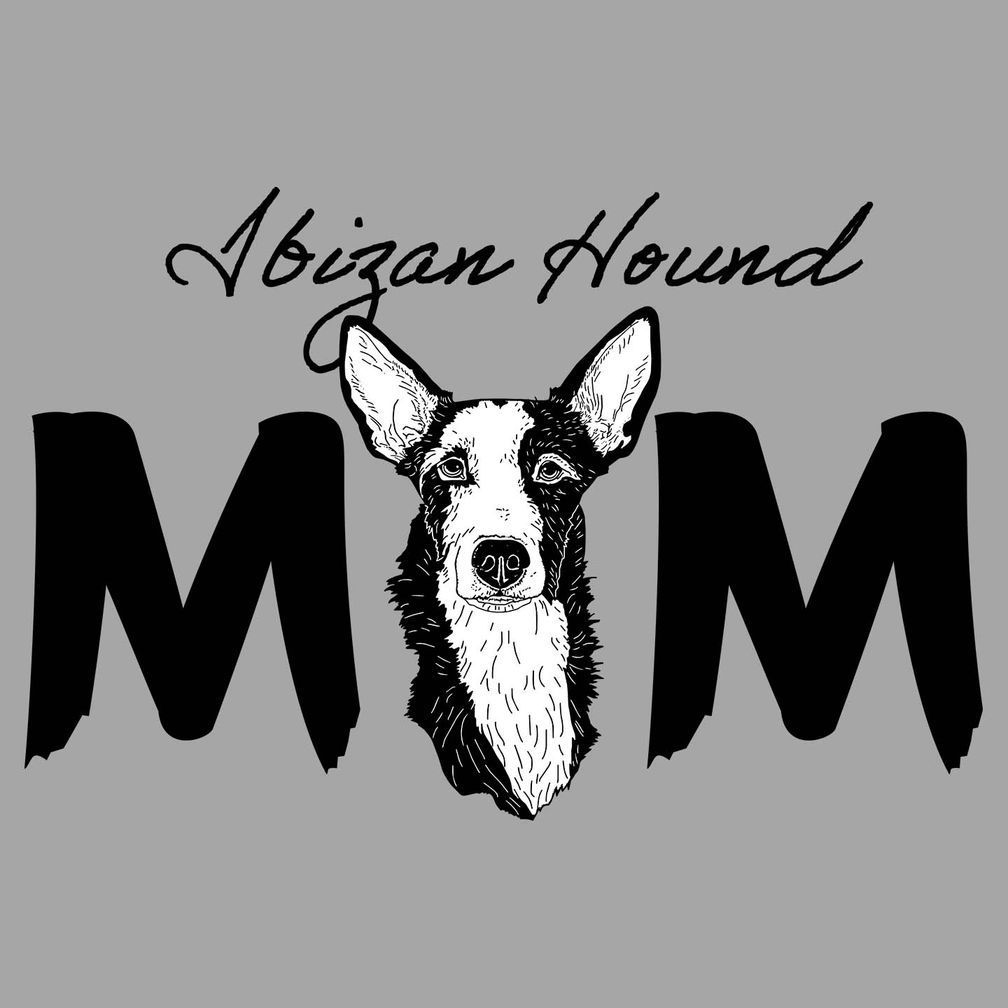 Ibizan Hound Breed Mom - Women's V-Neck T-Shirt