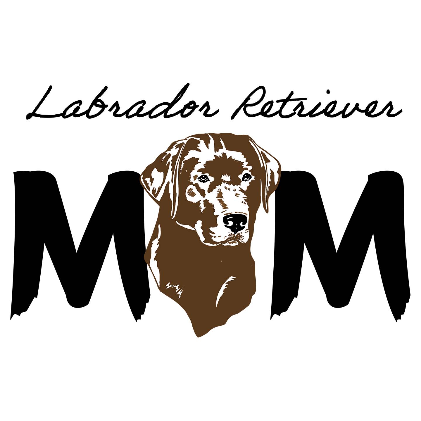 Chocolate Labrador Breed Mom - Women's V-Neck T-Shirt