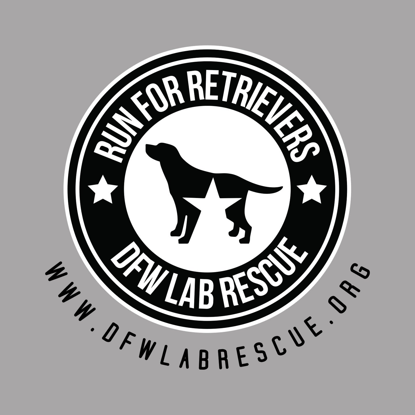 DFW Lab Rescue Run For Retrievers Left Chest - Women's V-Neck Long Sleeve T-Shirt
