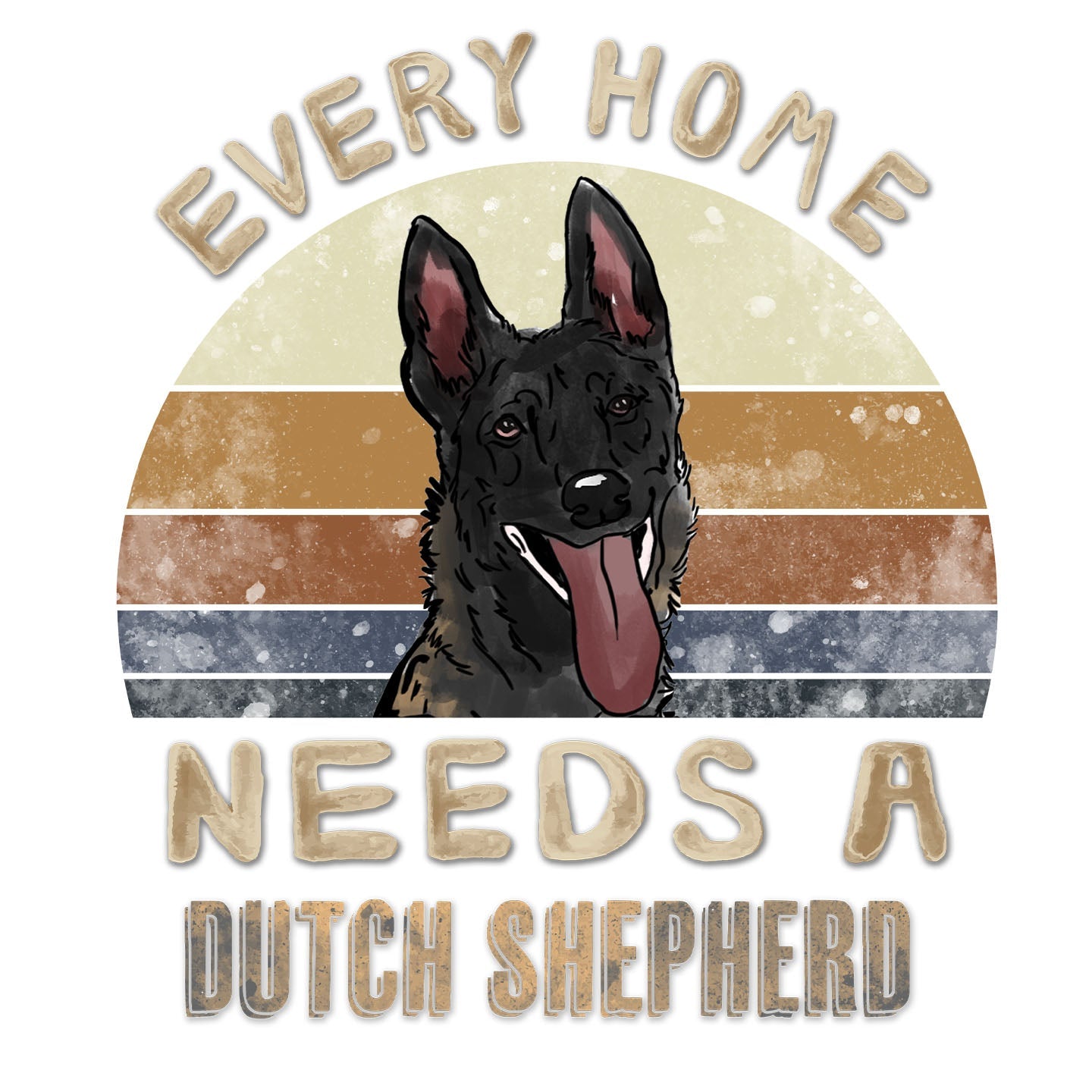 Every Home Needs a Dutch Shepherd - Women's V-Neck T-Shirt
