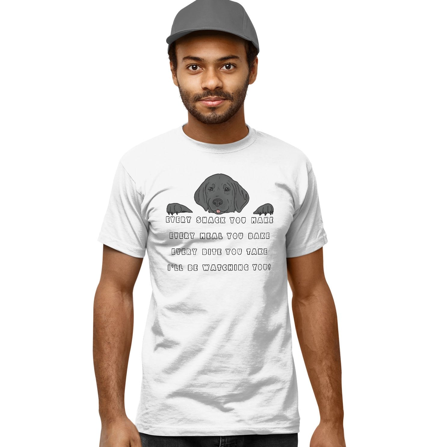 Every Snack Black Lab - Adult Unisex T-Shirt