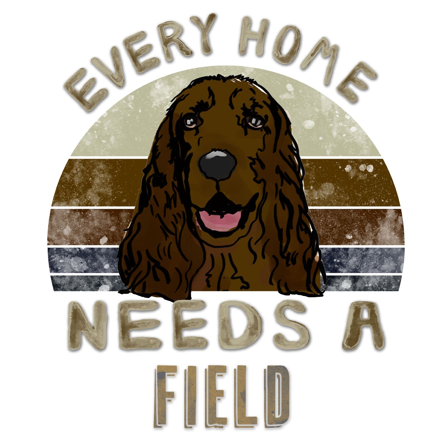 Every Home Needs a Field Spaniel - Women's V-Neck T-Shirt
