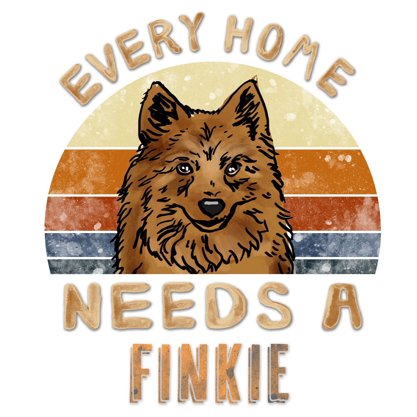 Every Home Needs a Finnish Spitz - Women's V-Neck T-Shirt