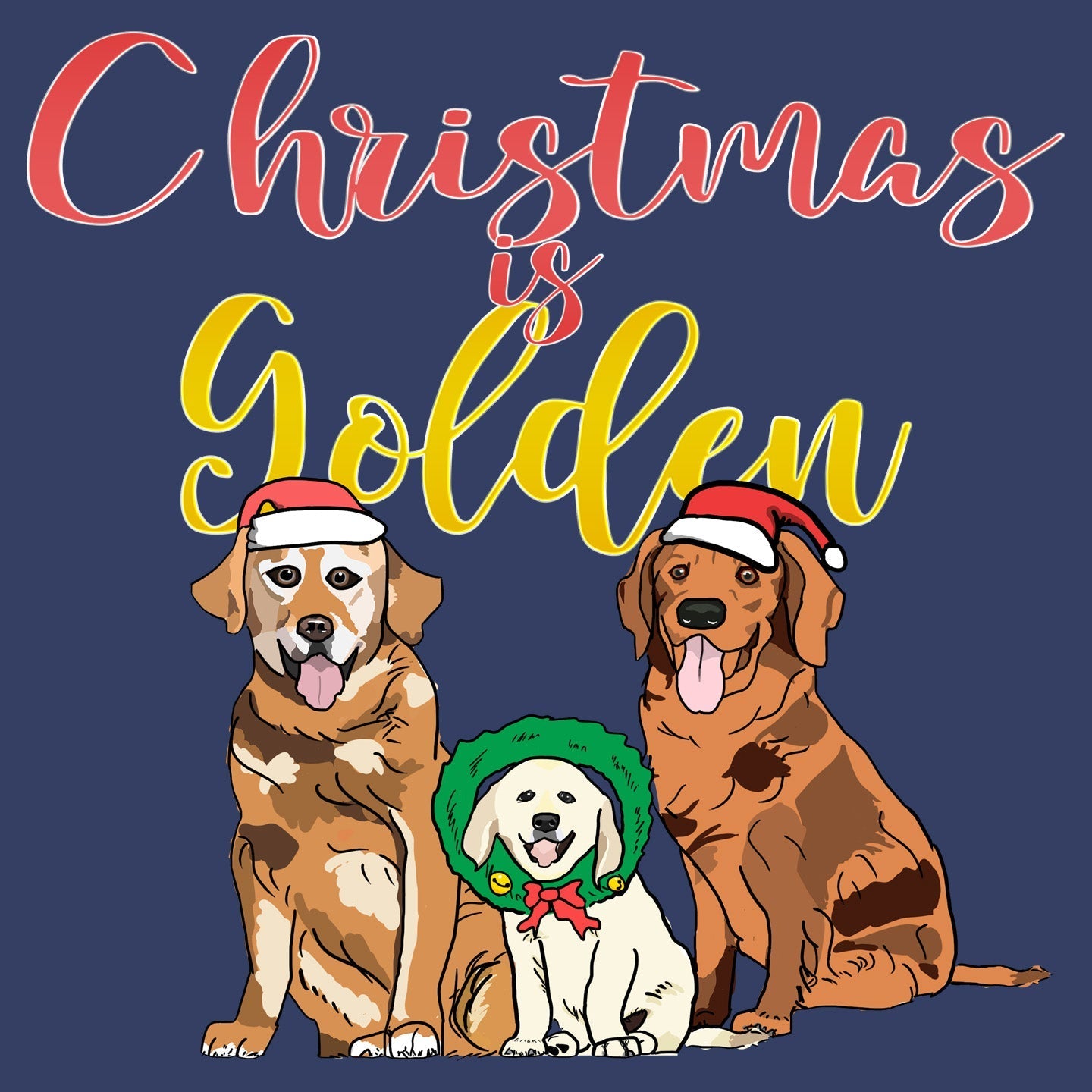 GRRMF Christmas Is Golden - Adult Unisex Crewneck Sweatshirt