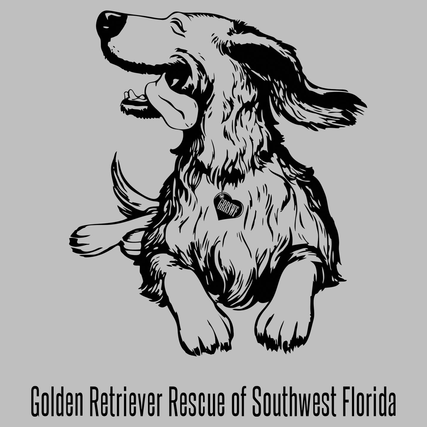 GRRSWFL Happy Golden - Women's V-Neck T-Shirt