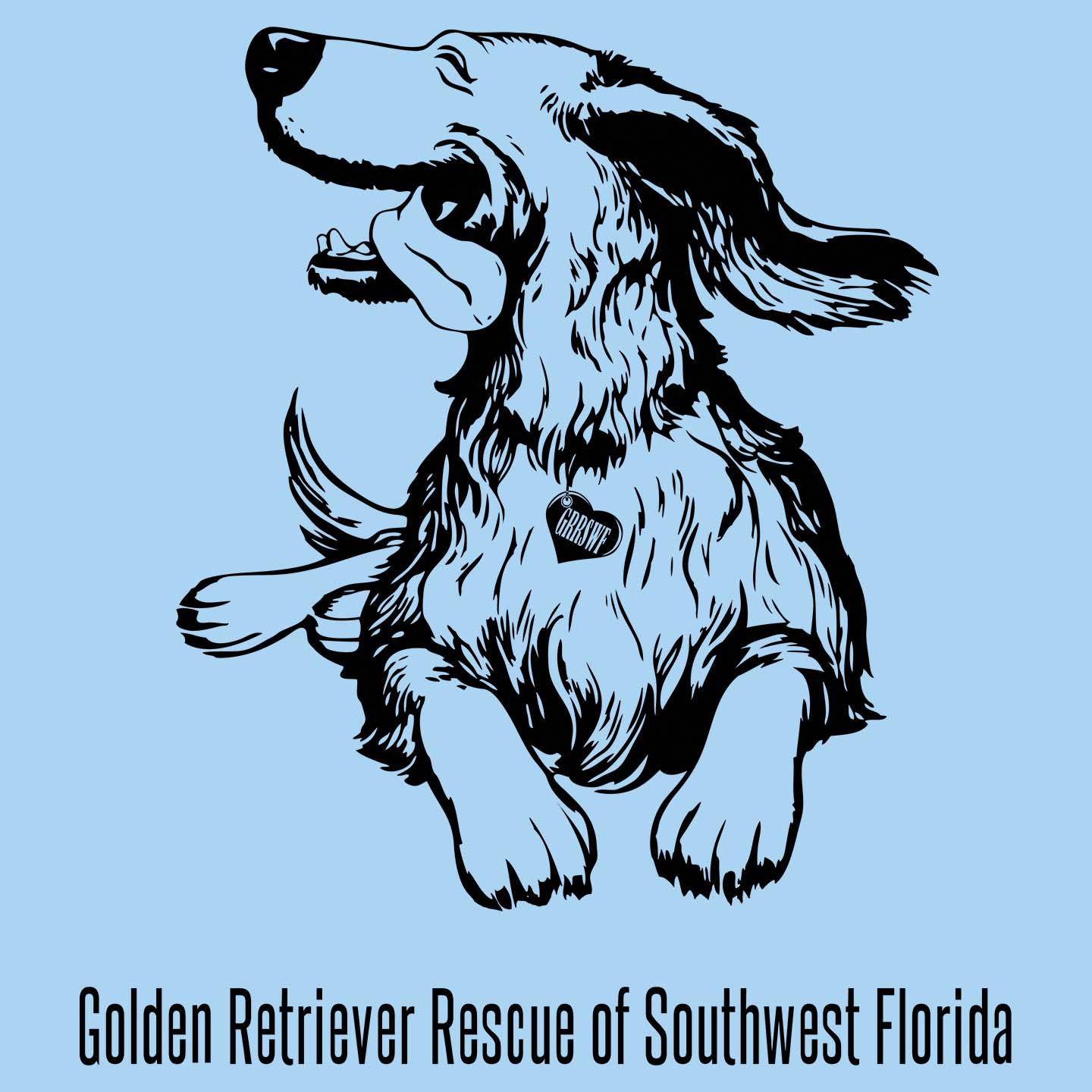 GRRSWFL Happy Golden - Adult Unisex T-Shirt