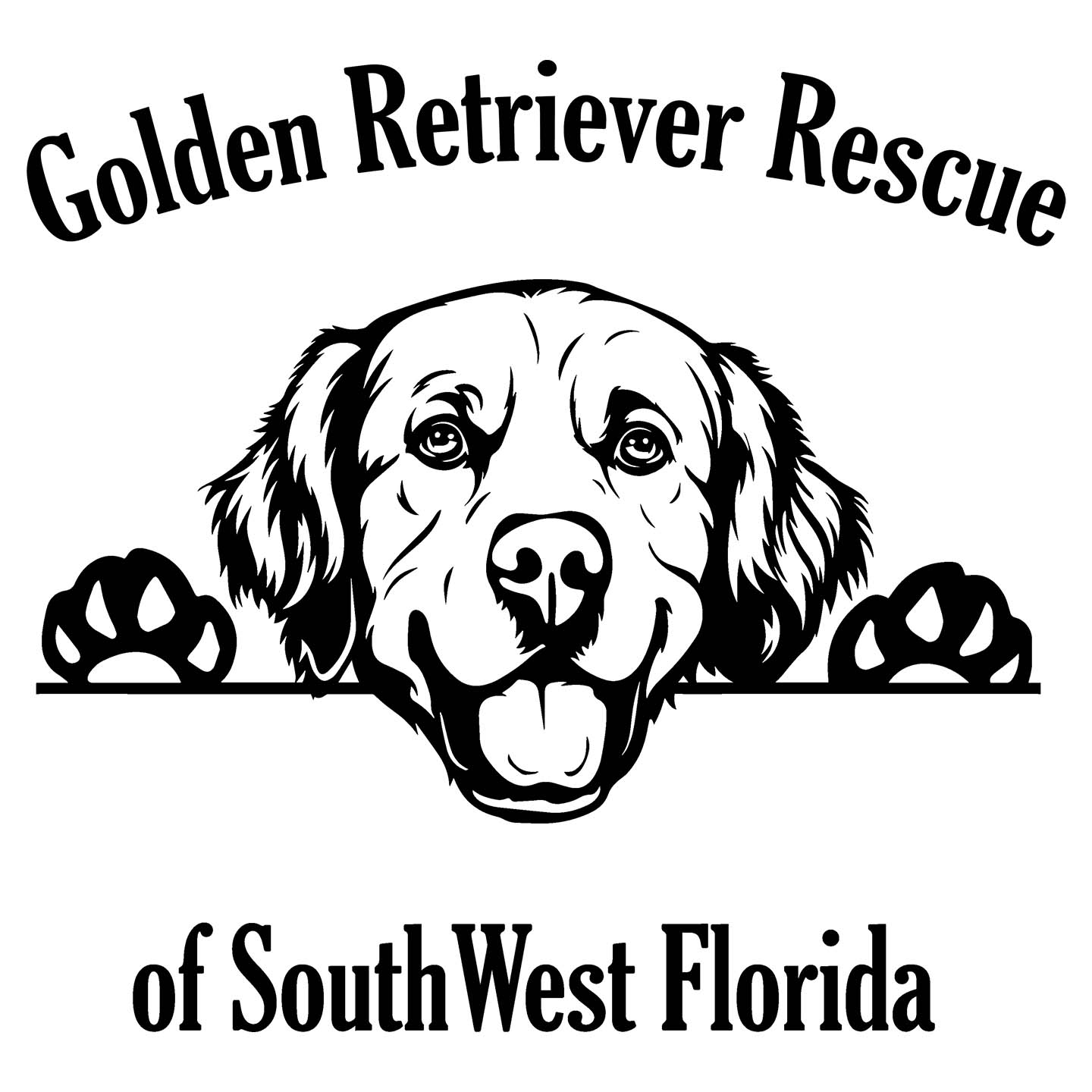 GRRSWF Paws Up - Women's V-Neck Long Sleeve T-Shirt