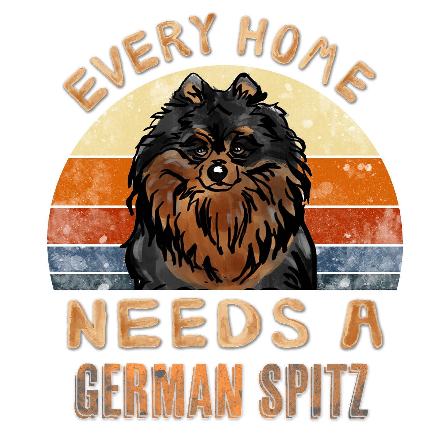 Every Home Needs a German Spitz - Women's V-Neck T-Shirt