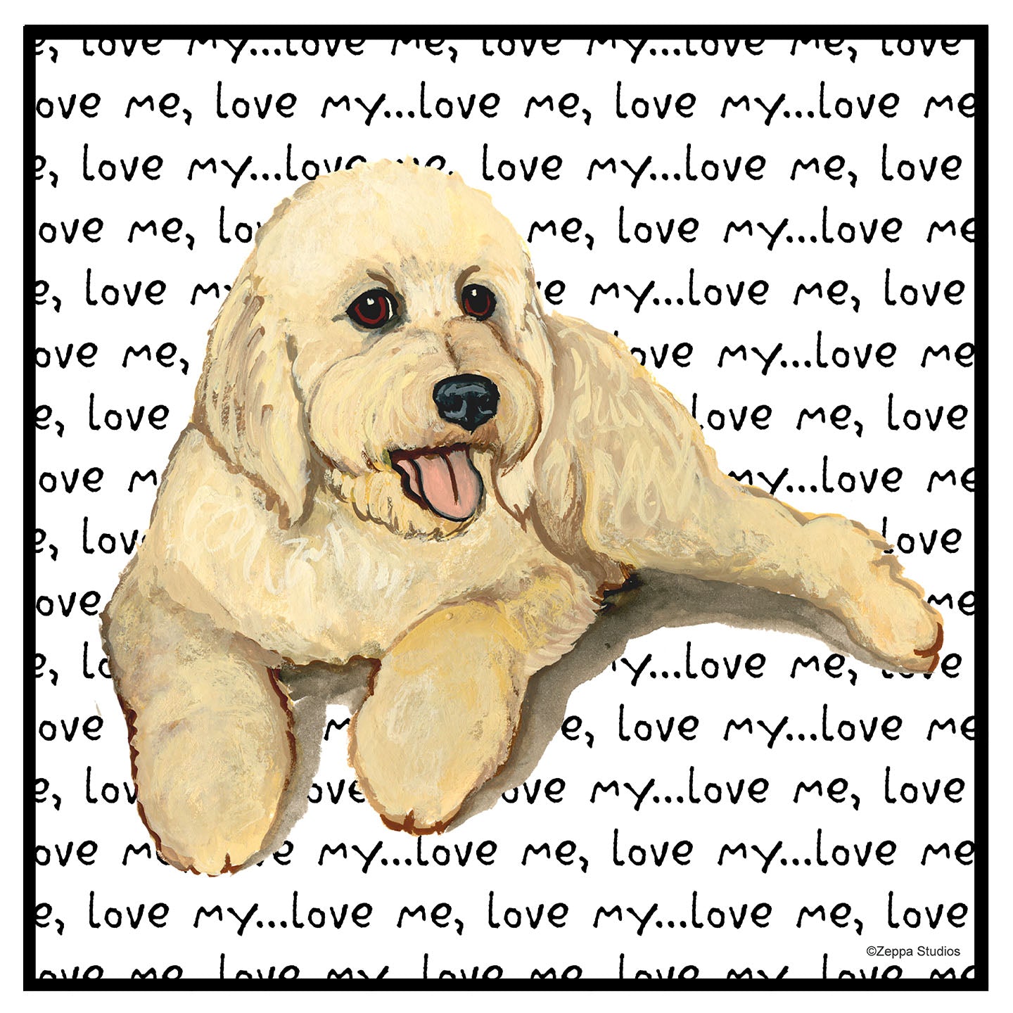 Goldendoodle Love - Women's V-Neck T-Shirt