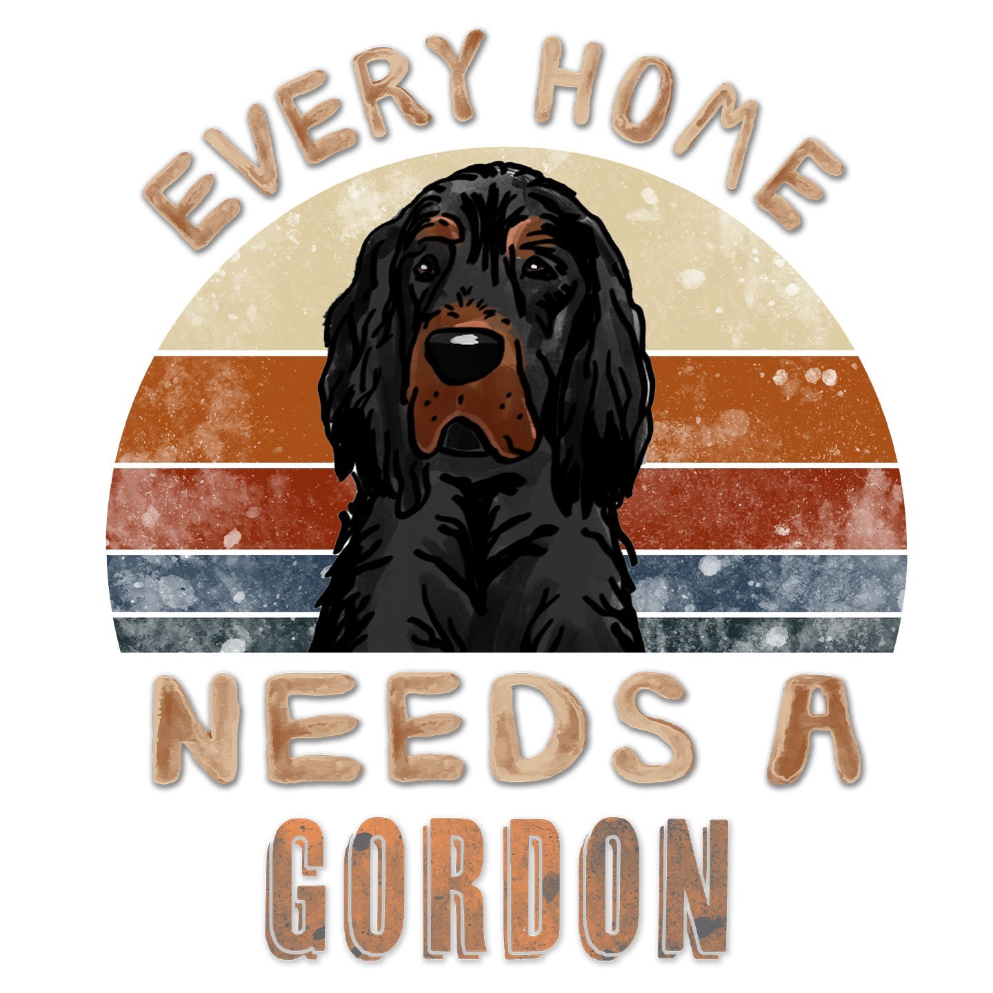 Every Home Needs a Gordon Setter - Women's V-Neck T-Shirt