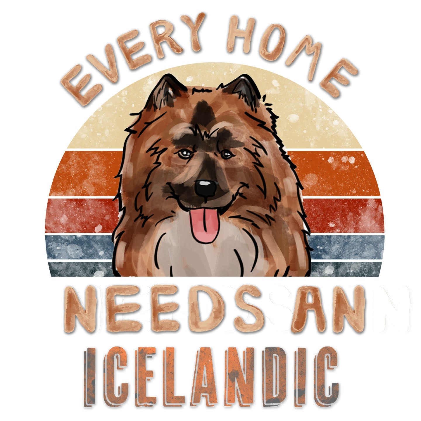 Every Home Needs a Icelandic Sheepdog - Women's V-Neck T-Shirt