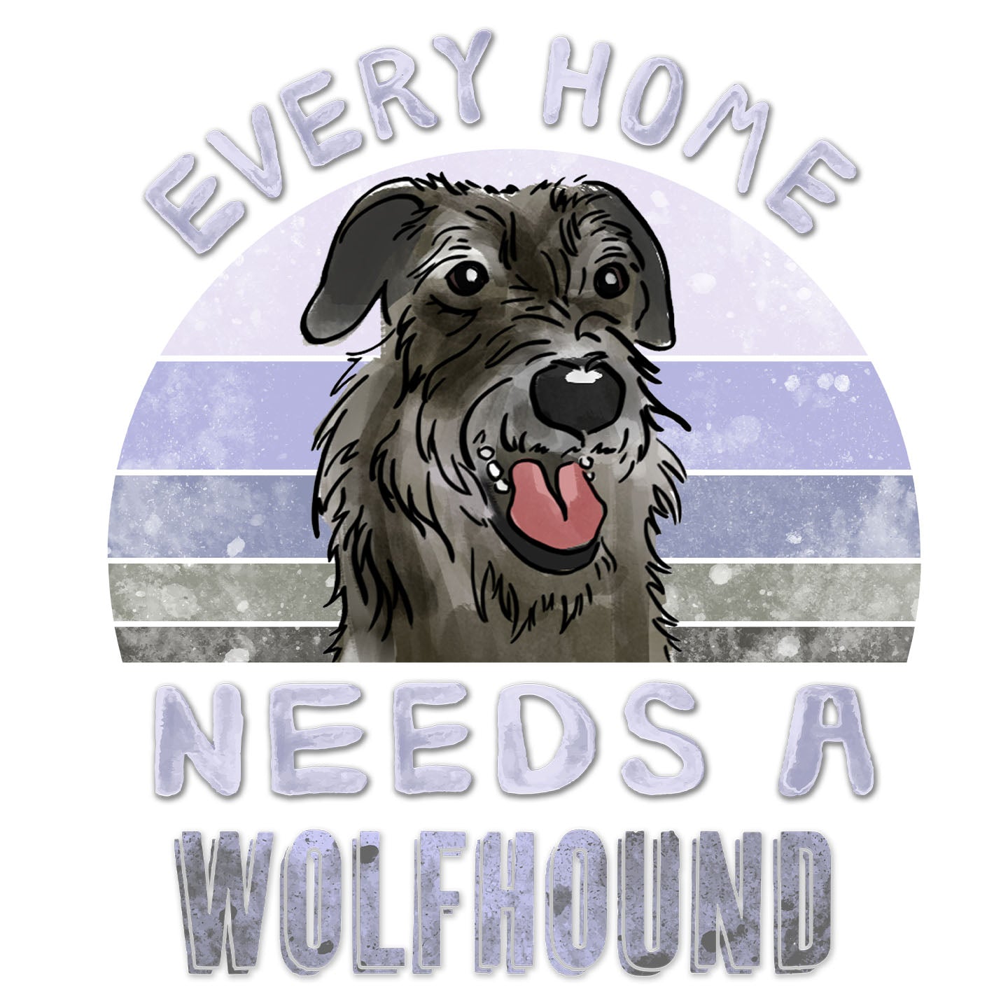 Every Home Needs a Irish Wolfhound - Women's V-Neck T-Shirt