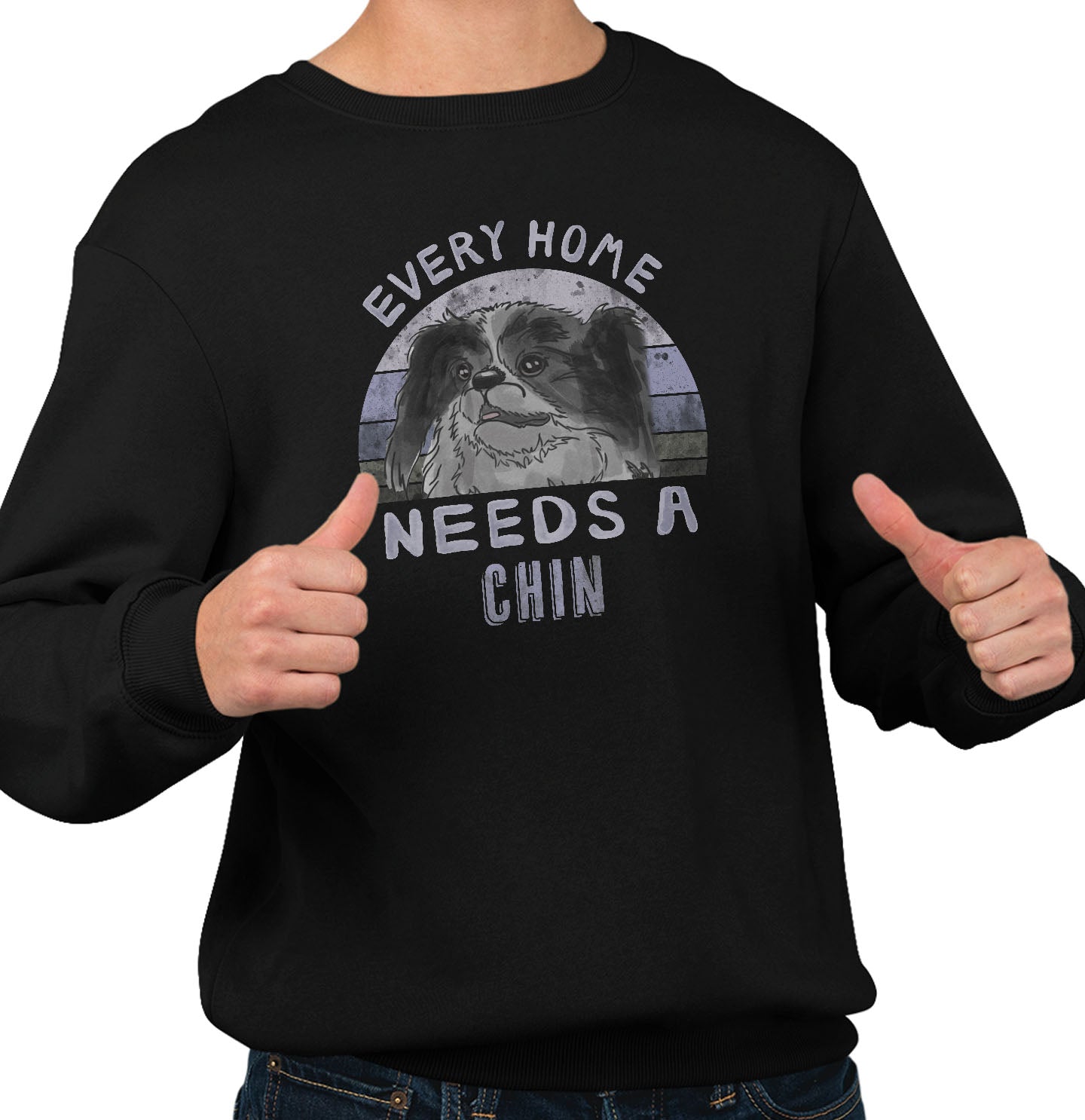 Every Home Needs a Japanese Chin - Adult Unisex Crewneck Sweatshirt