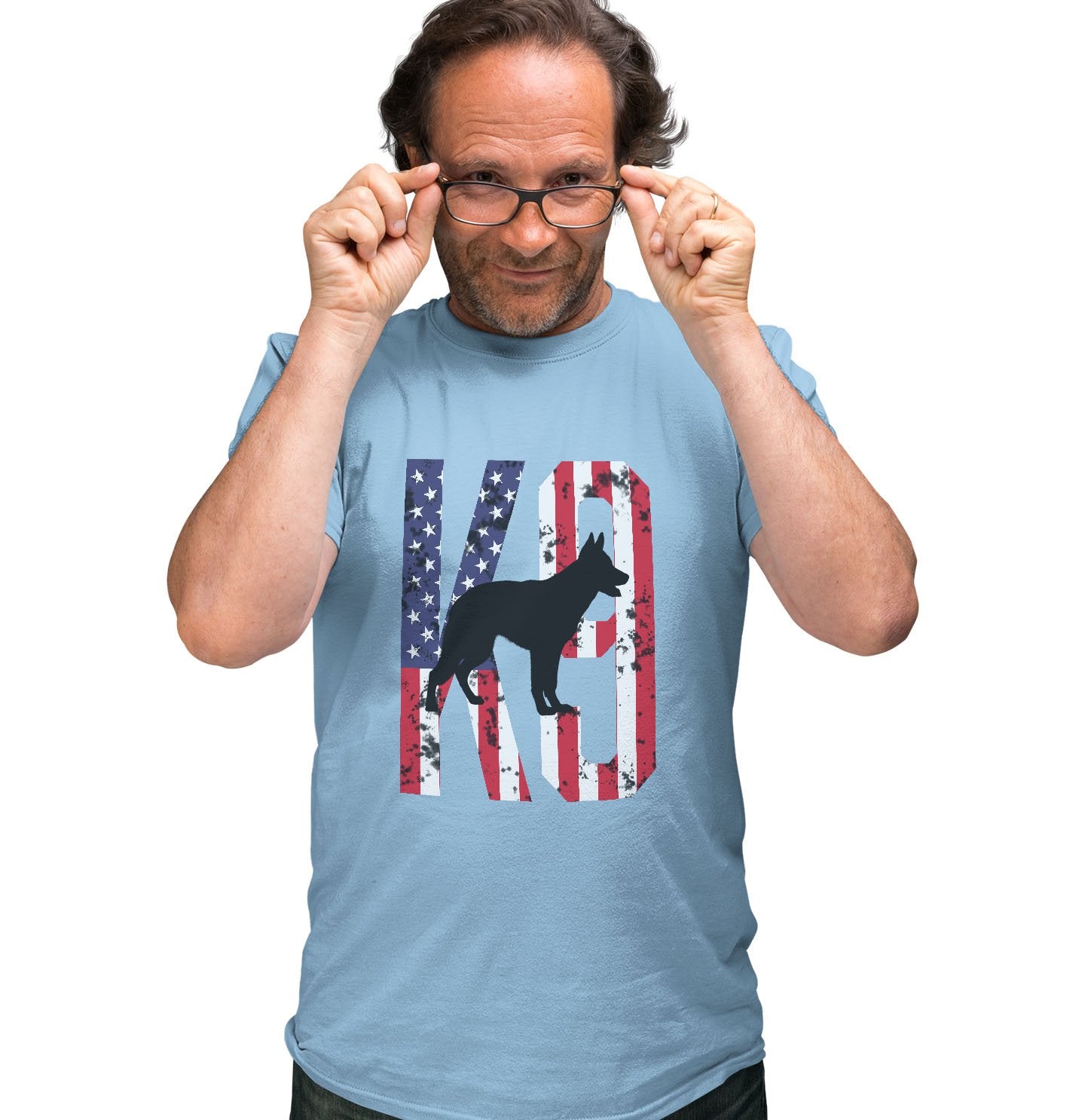 K9 German Shepherd Silhouette - Adult Unisex T-Shirt