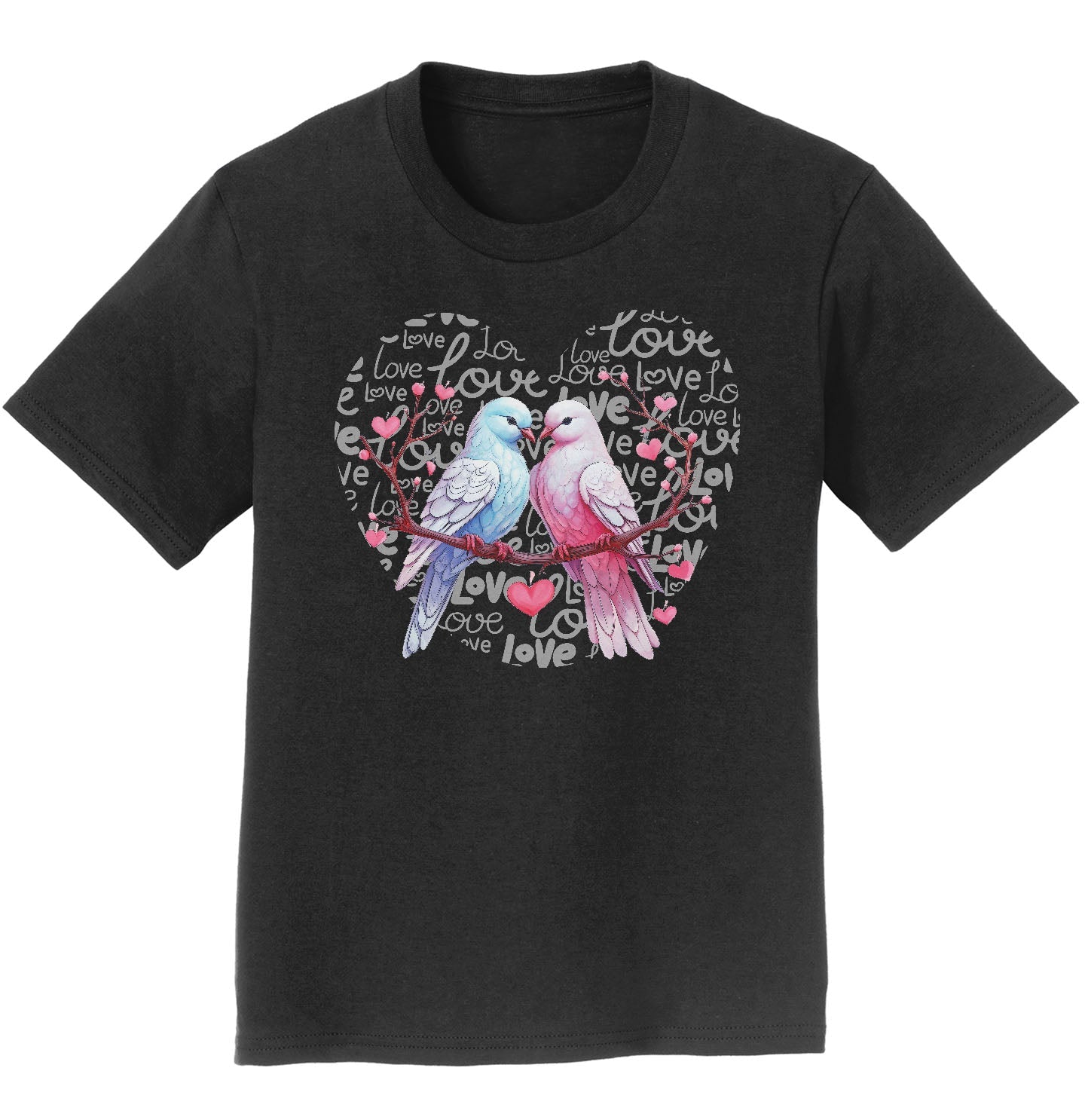 Dove Love Heart - Kids' Unisex T-Shirt