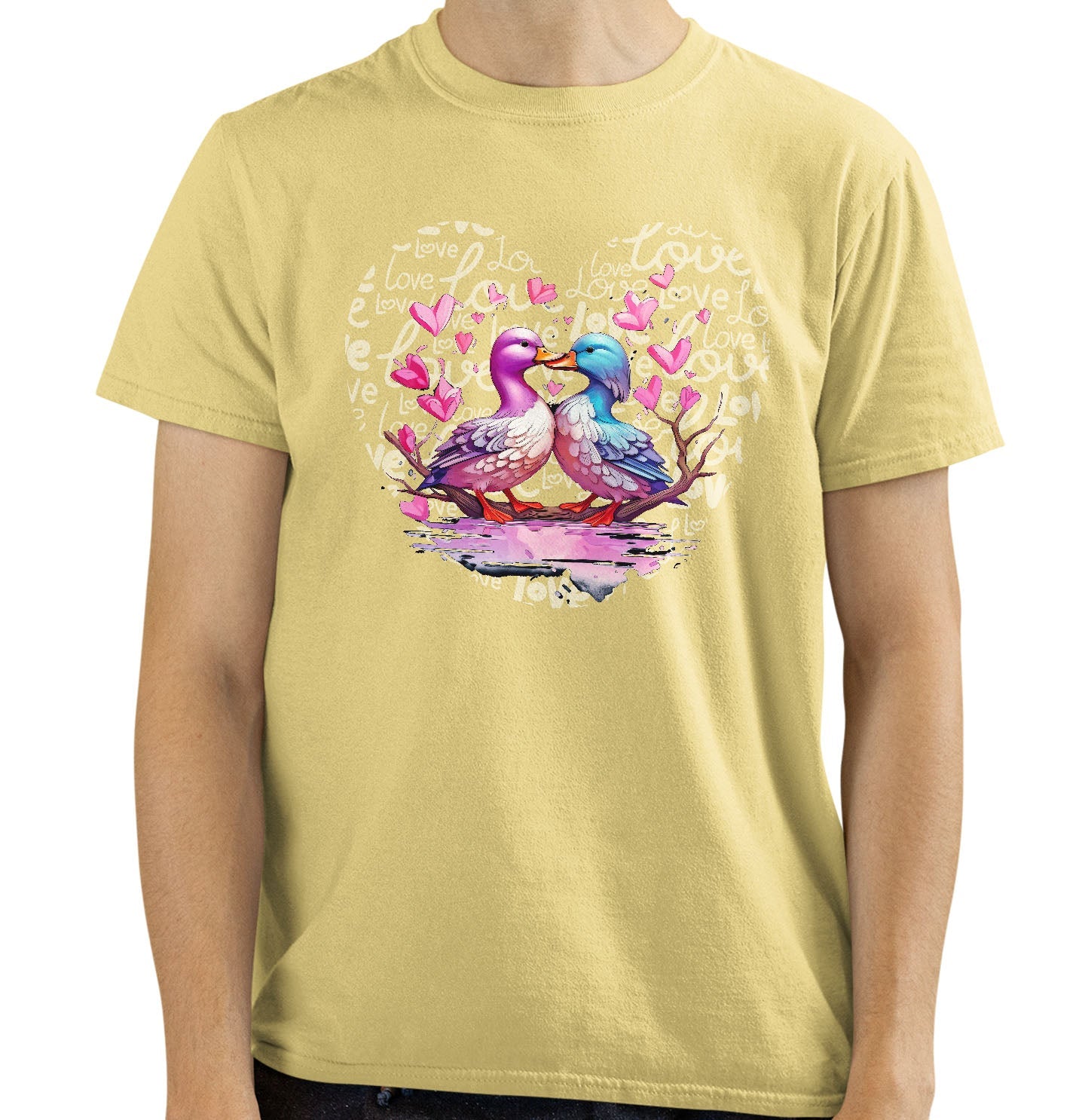 Mallard Love Heart - Adult Unisex T-Shirt