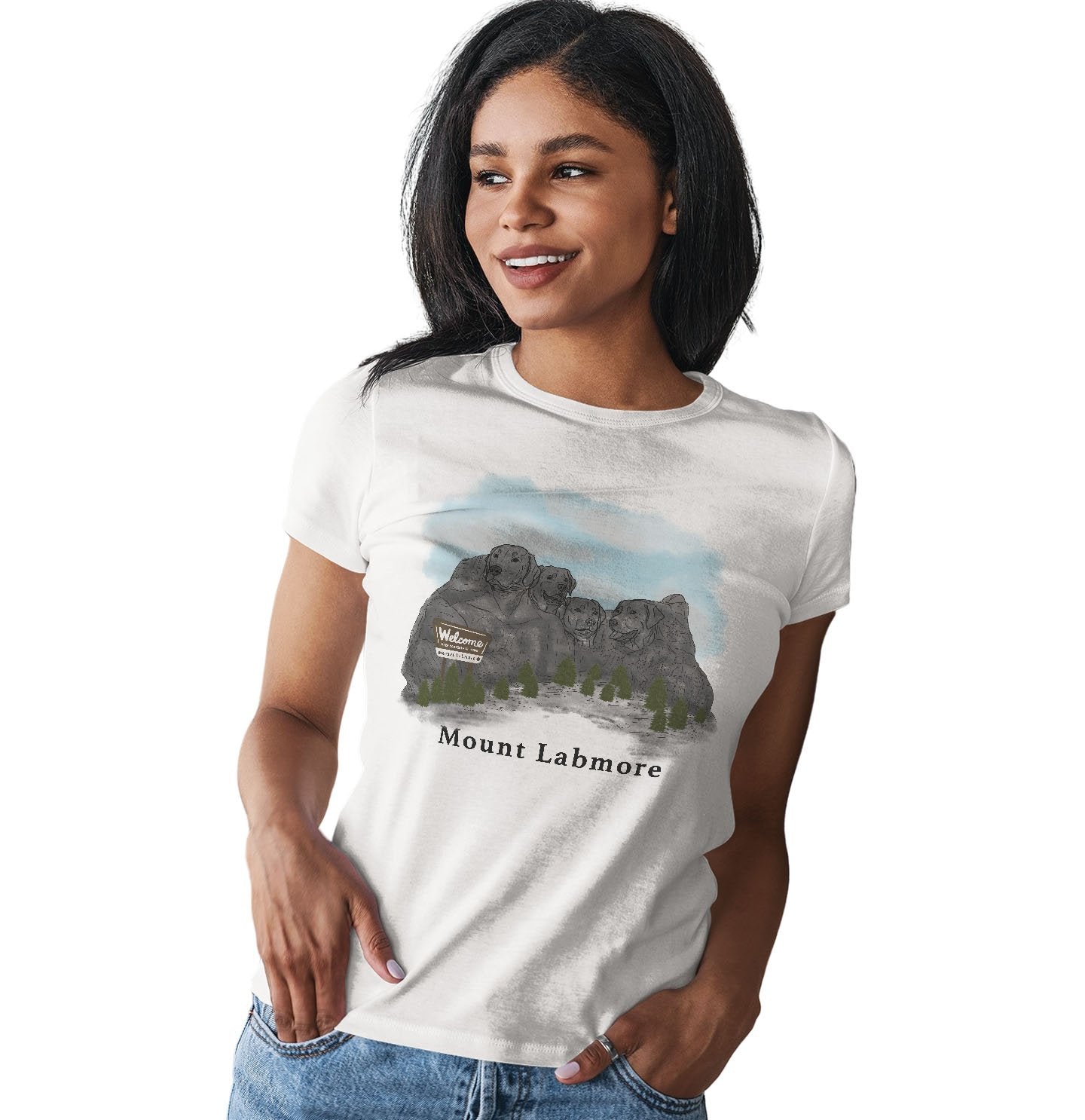 Mount Labmore - Women's Fitted T-Shirt