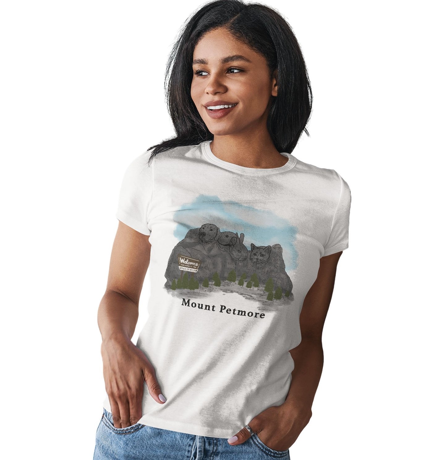 Mount Petmore - Women's Fitted T-Shirt