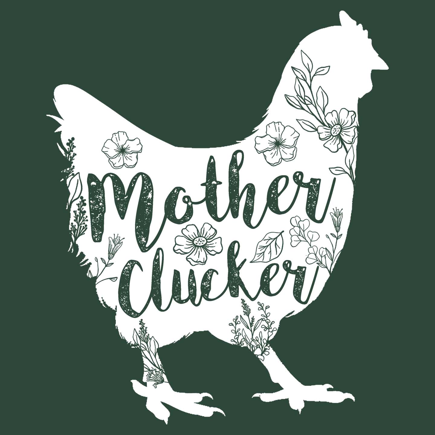 Mother Clucker Silhouette - Adult Unisex T-Shirt