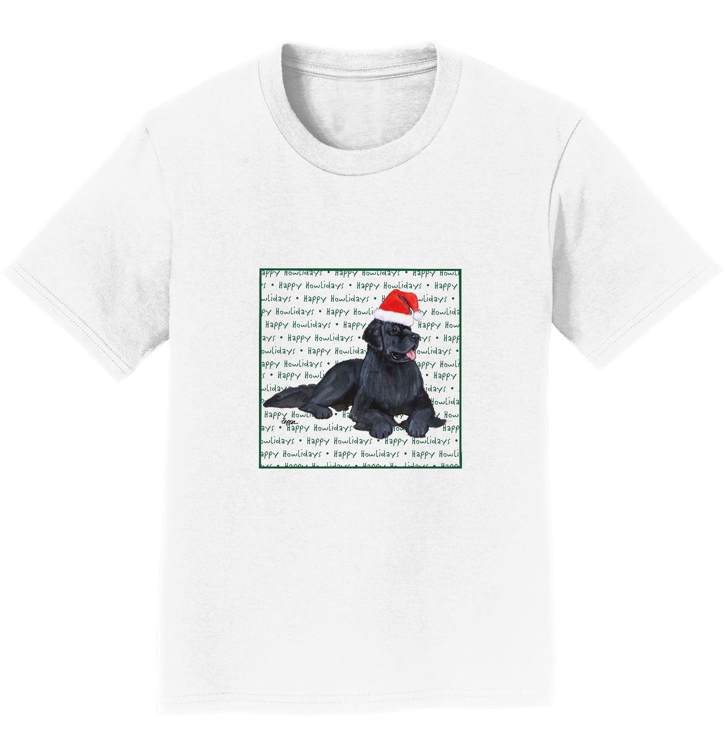 Newfoundland Happy Howlidays Text - Kids' Unisex T-Shirt