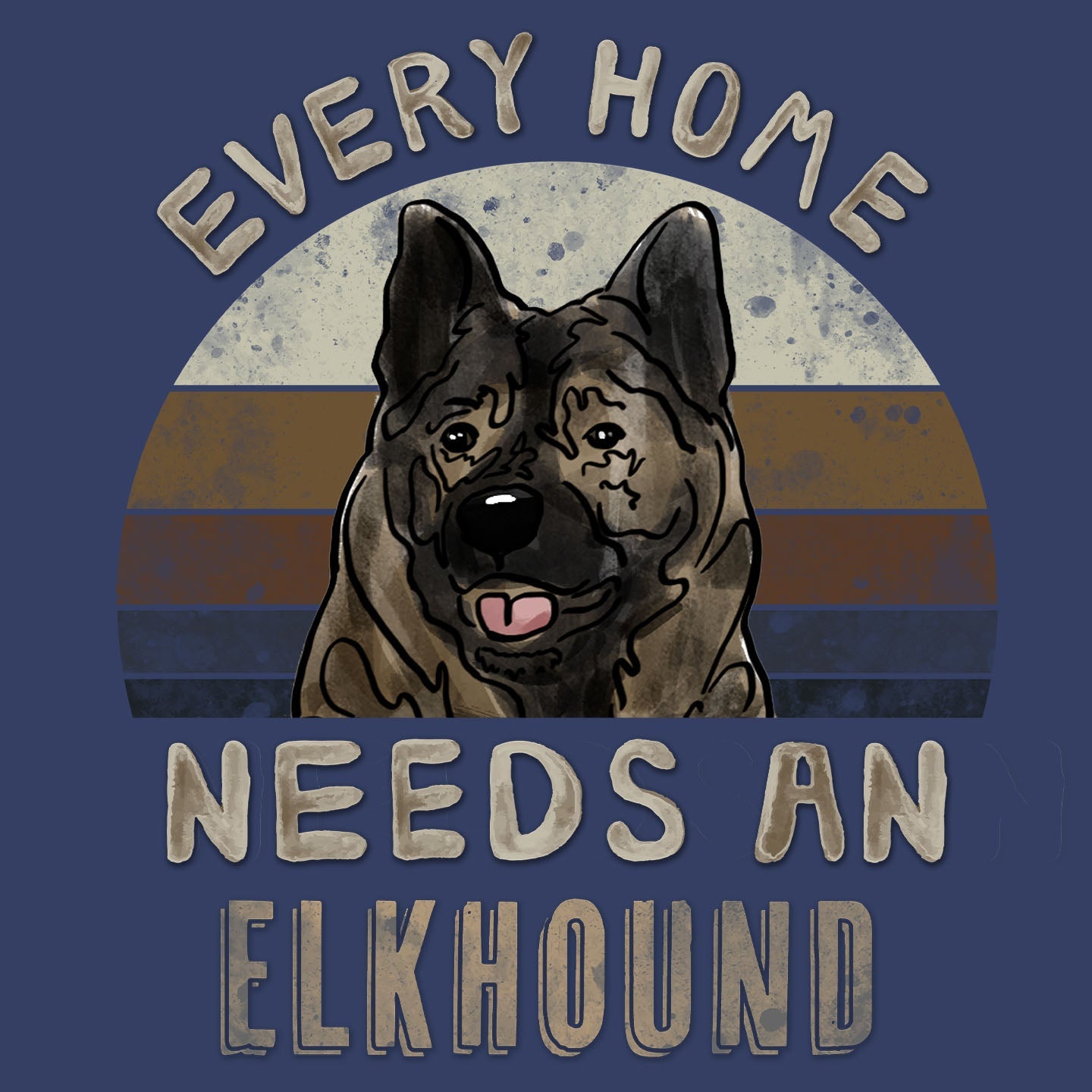 Every Home Needs a Norwegian Elkhound - Adult Unisex Crewneck Sweatshirt