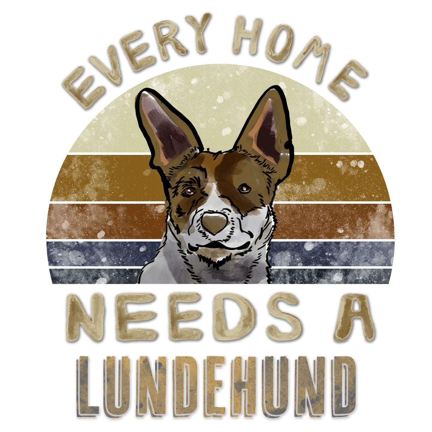 Every Home Needs a Norwegian Lundehund - Women's V-Neck T-Shirt