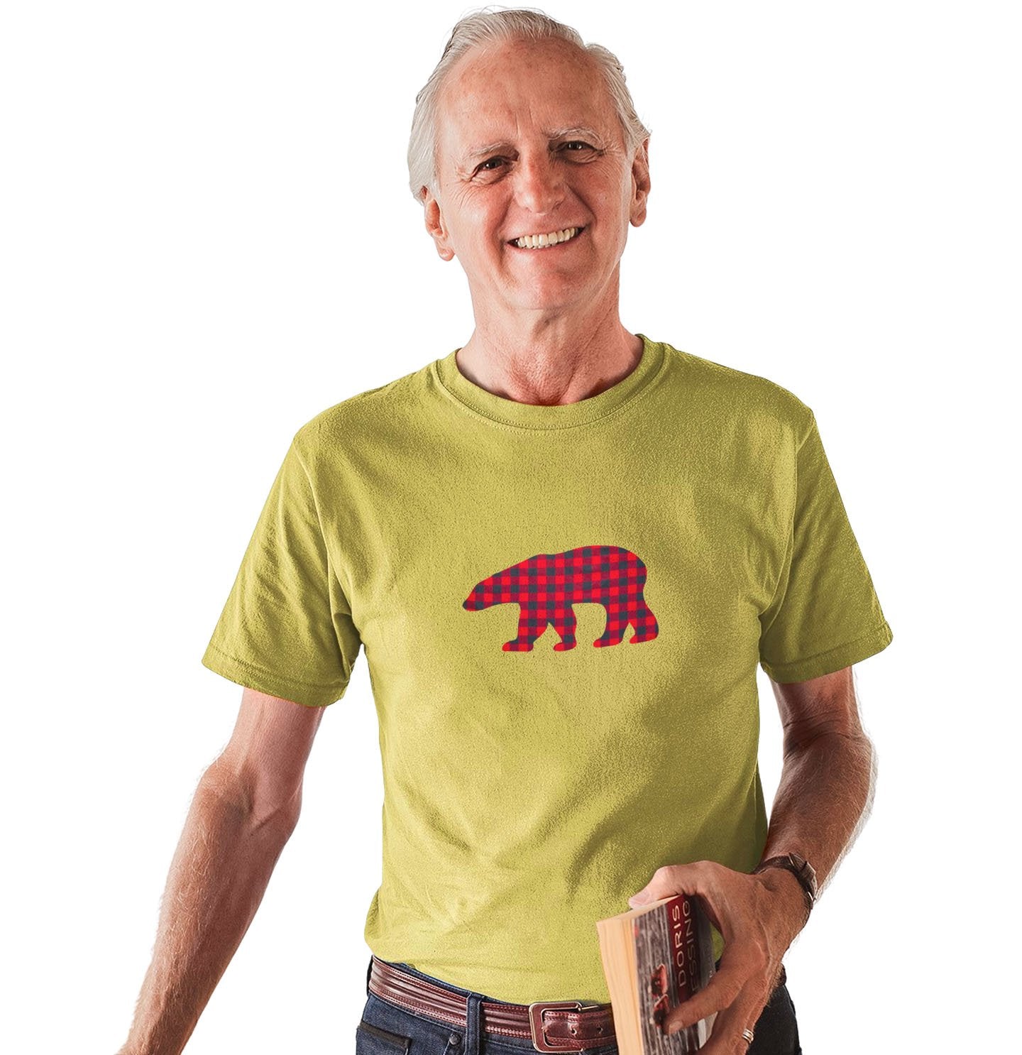 Plaid Bear - Adult Unisex T-Shirt