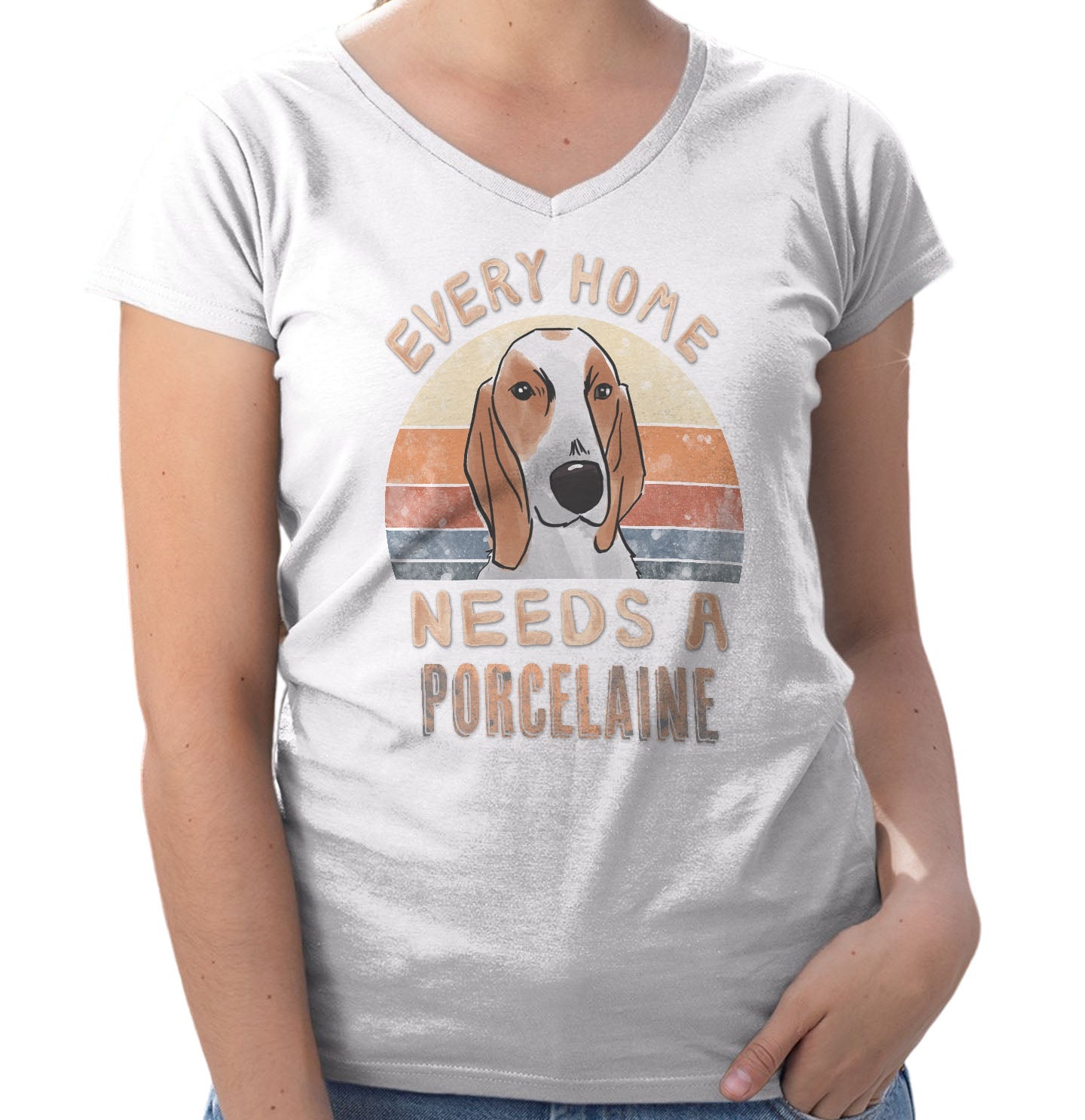 Every Home Needs a Porcelaine - Women's V-Neck T-Shirt