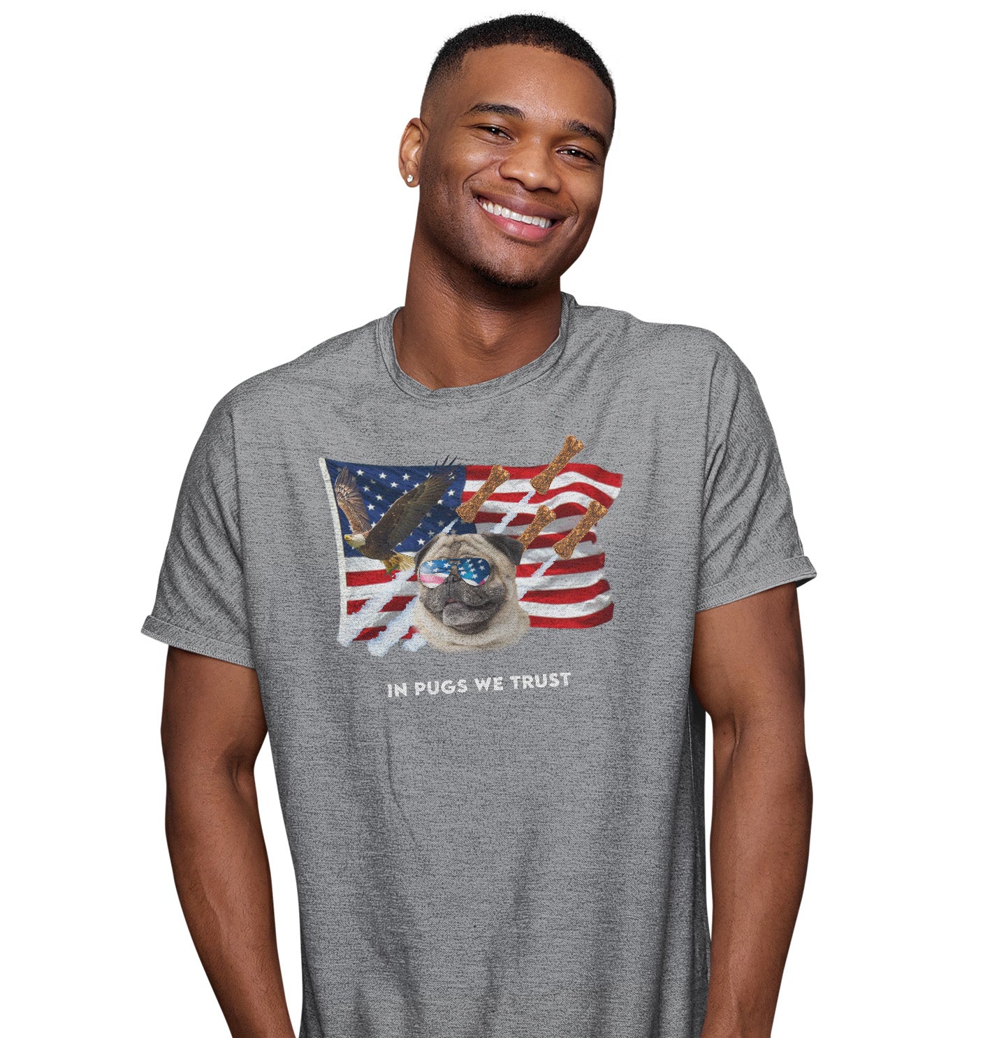 In Pugs We Trust - Adult Unisex T-Shirt