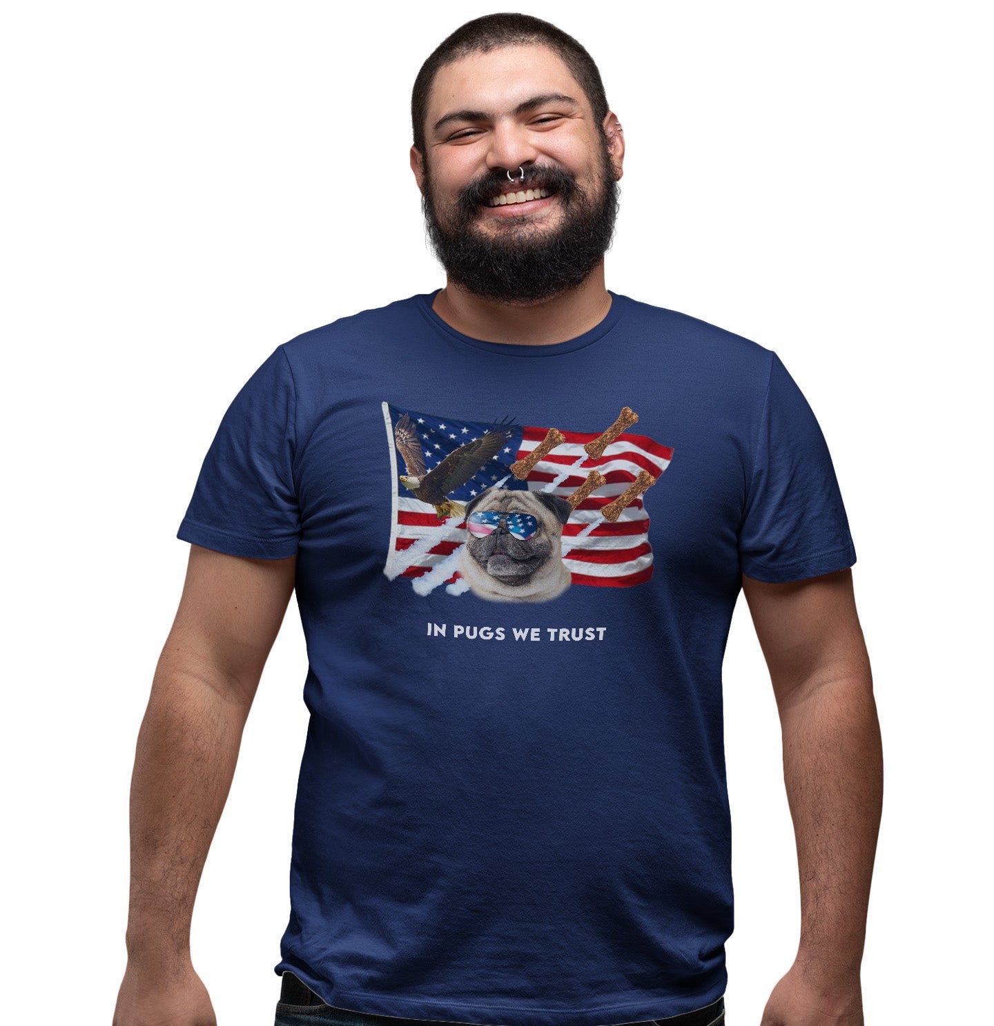 In Pugs We Trust - Adult Unisex T-Shirt