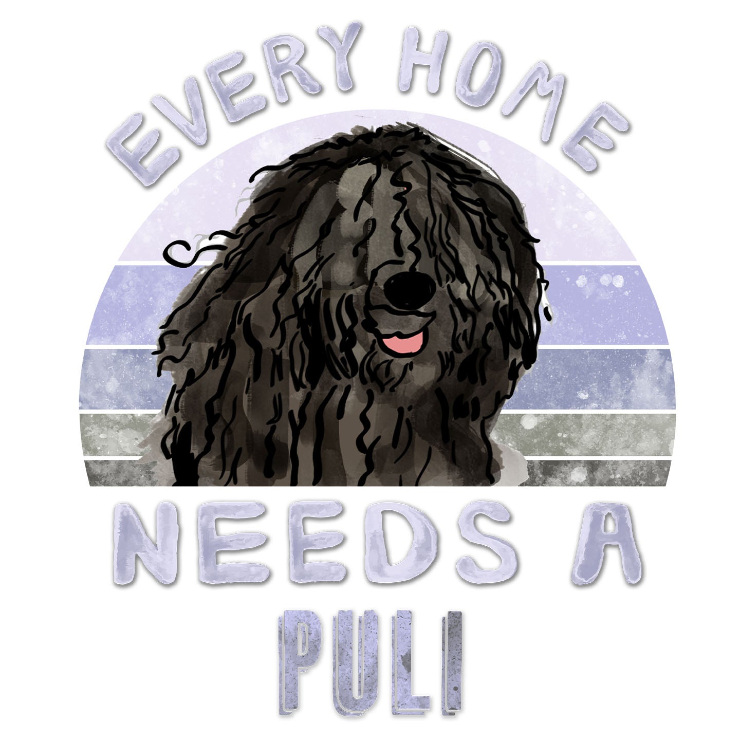 Every Home Needs a Puli - Women's V-Neck T-Shirt