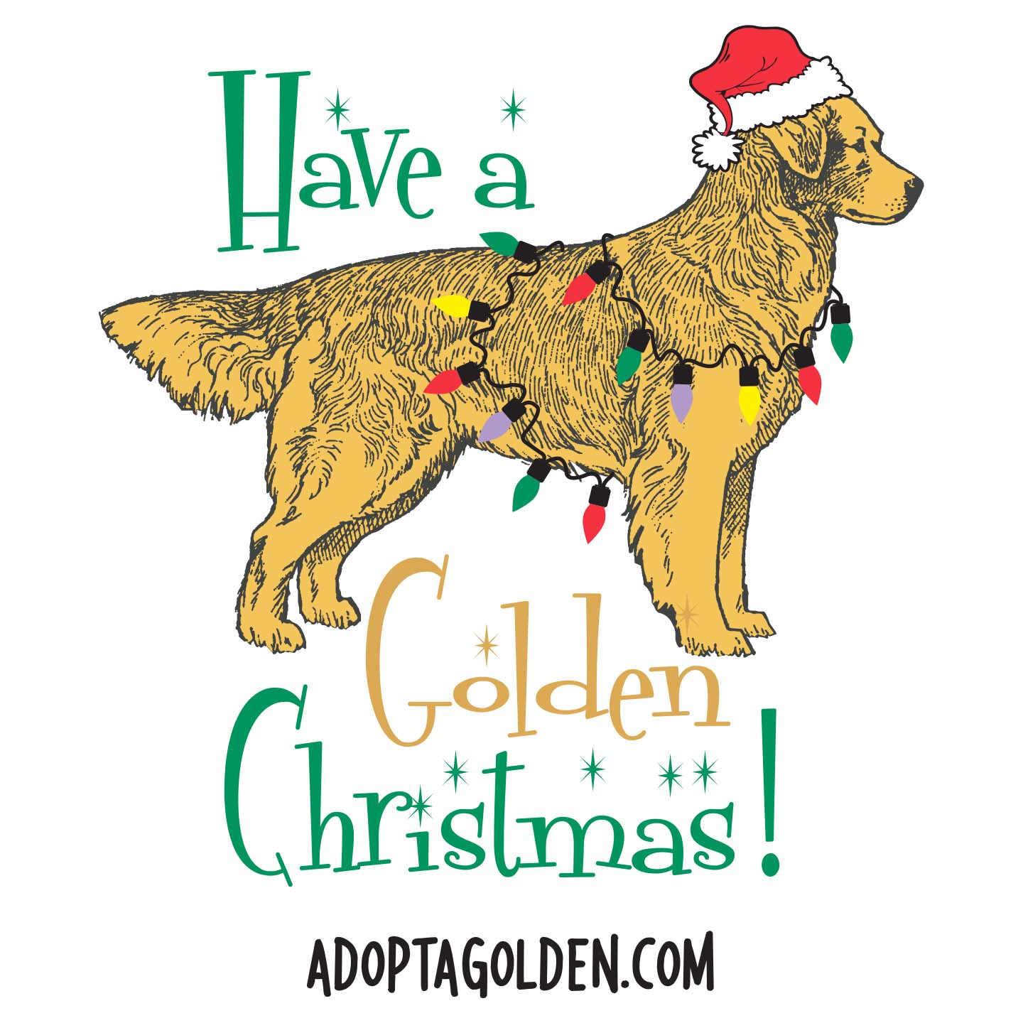 SEVA GRREAT Golden Christmas - Women's V-Neck Long Sleeve T-Shirt