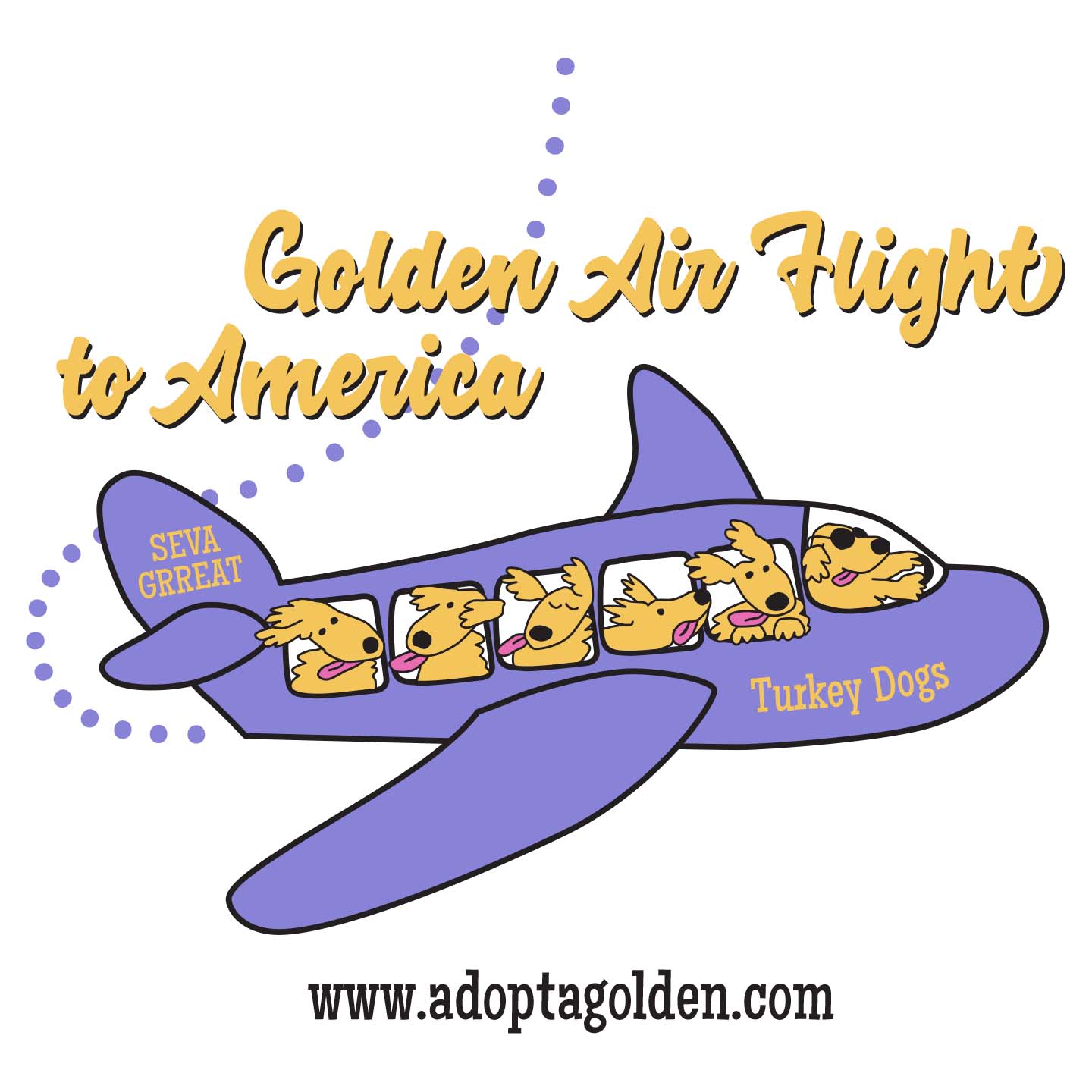 SEVA GRREAT Golden Air - Adult Unisex Long Sleeve T-Shirt