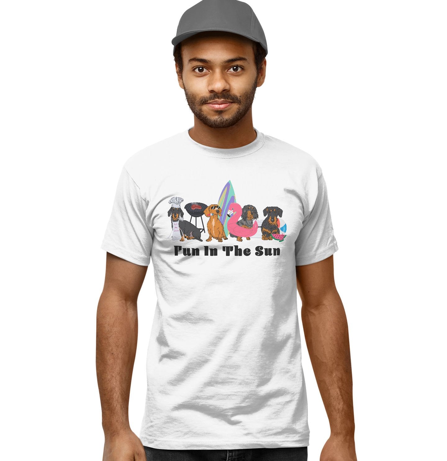 Summer Dachshunds - Adult Unisex T-Shirt