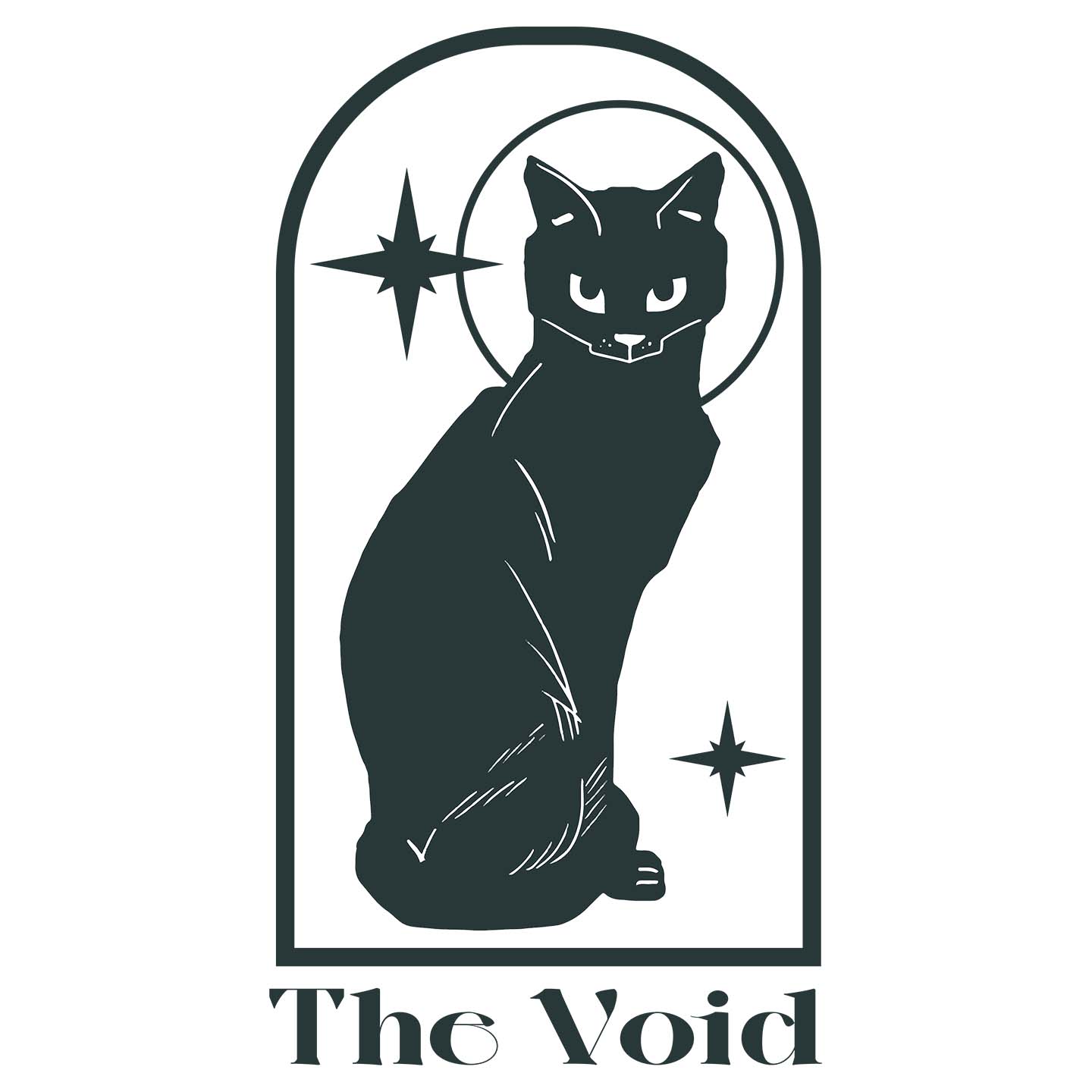 The Void Cat - Women's V-Neck Long Sleeve T-Shirt