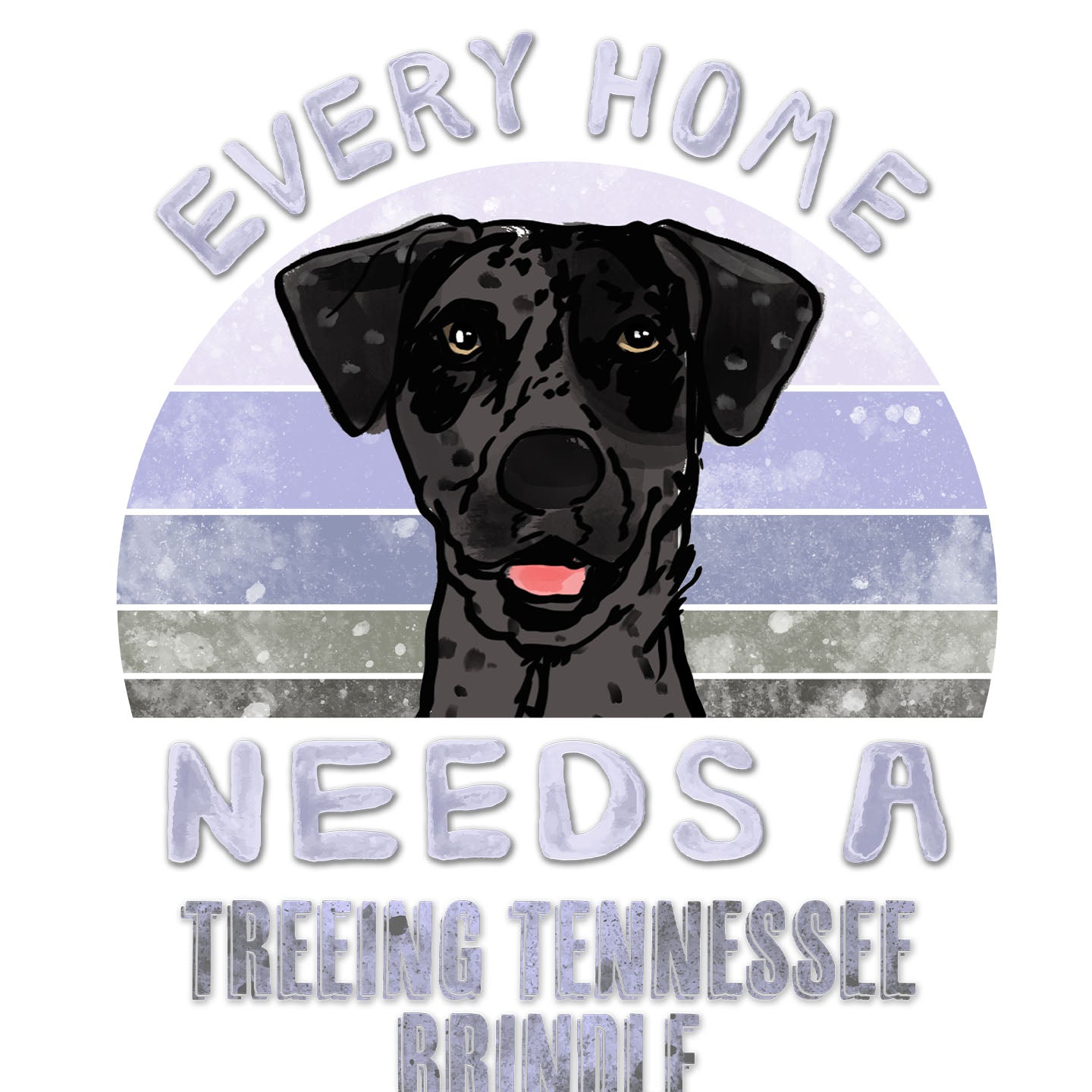 Every Home Needs a Treeing Tennessee Brindle - Women's V-Neck T-Shirt
