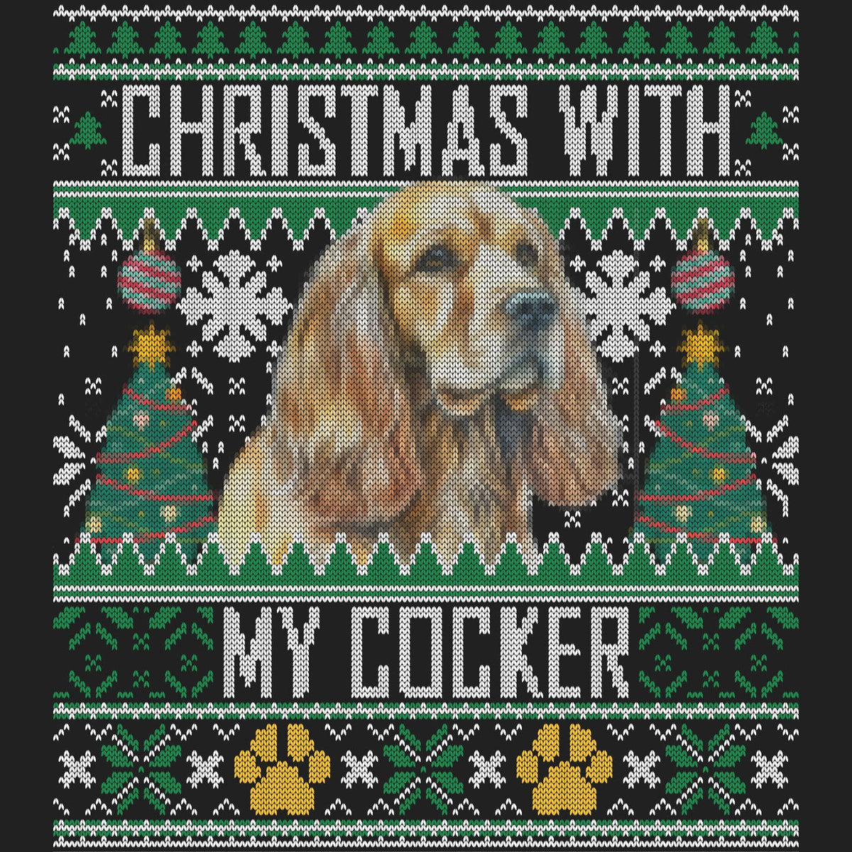 Cocker spaniel hot sale christmas sweater