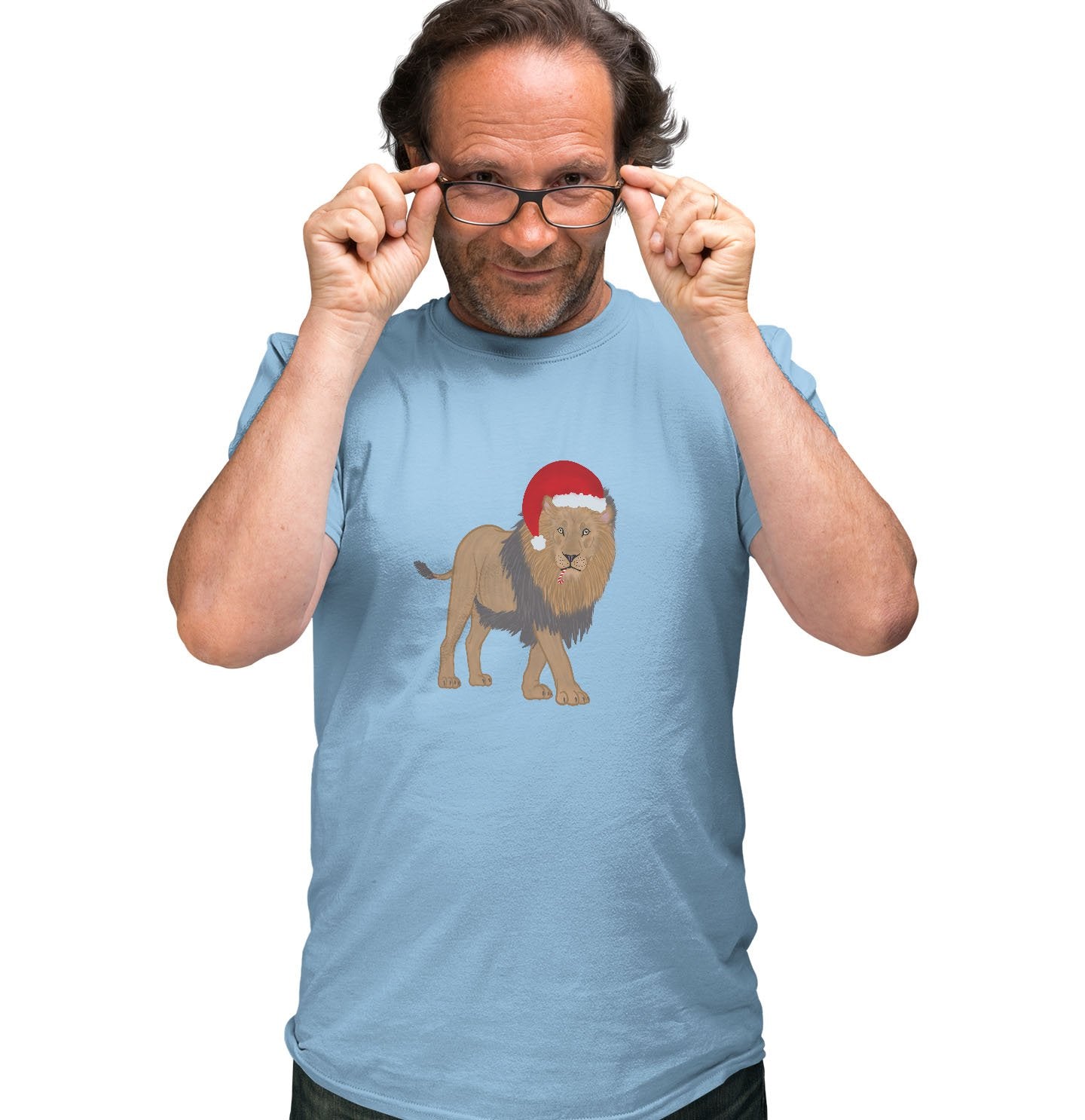 Christmas Lion - Adult Unisex T-Shirt