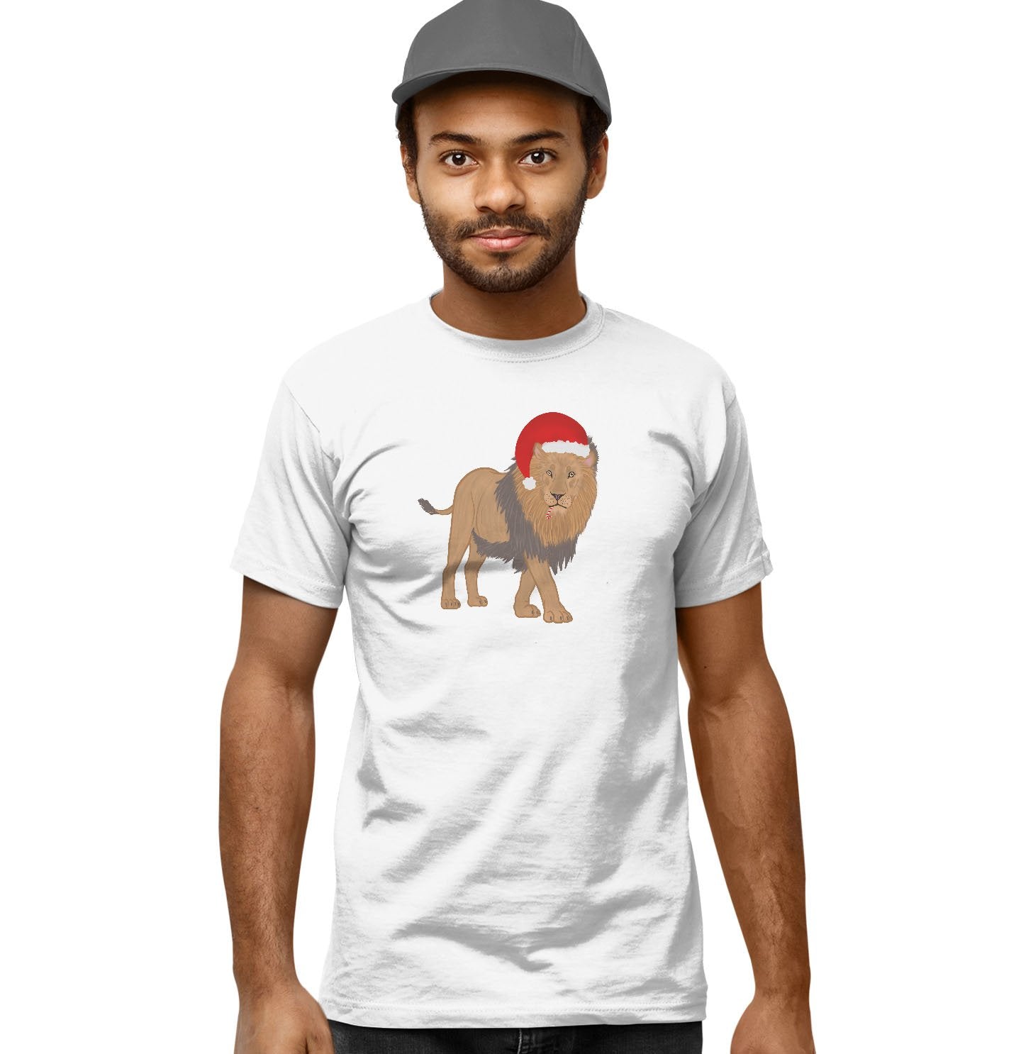 Christmas Lion - Adult Unisex T-Shirt